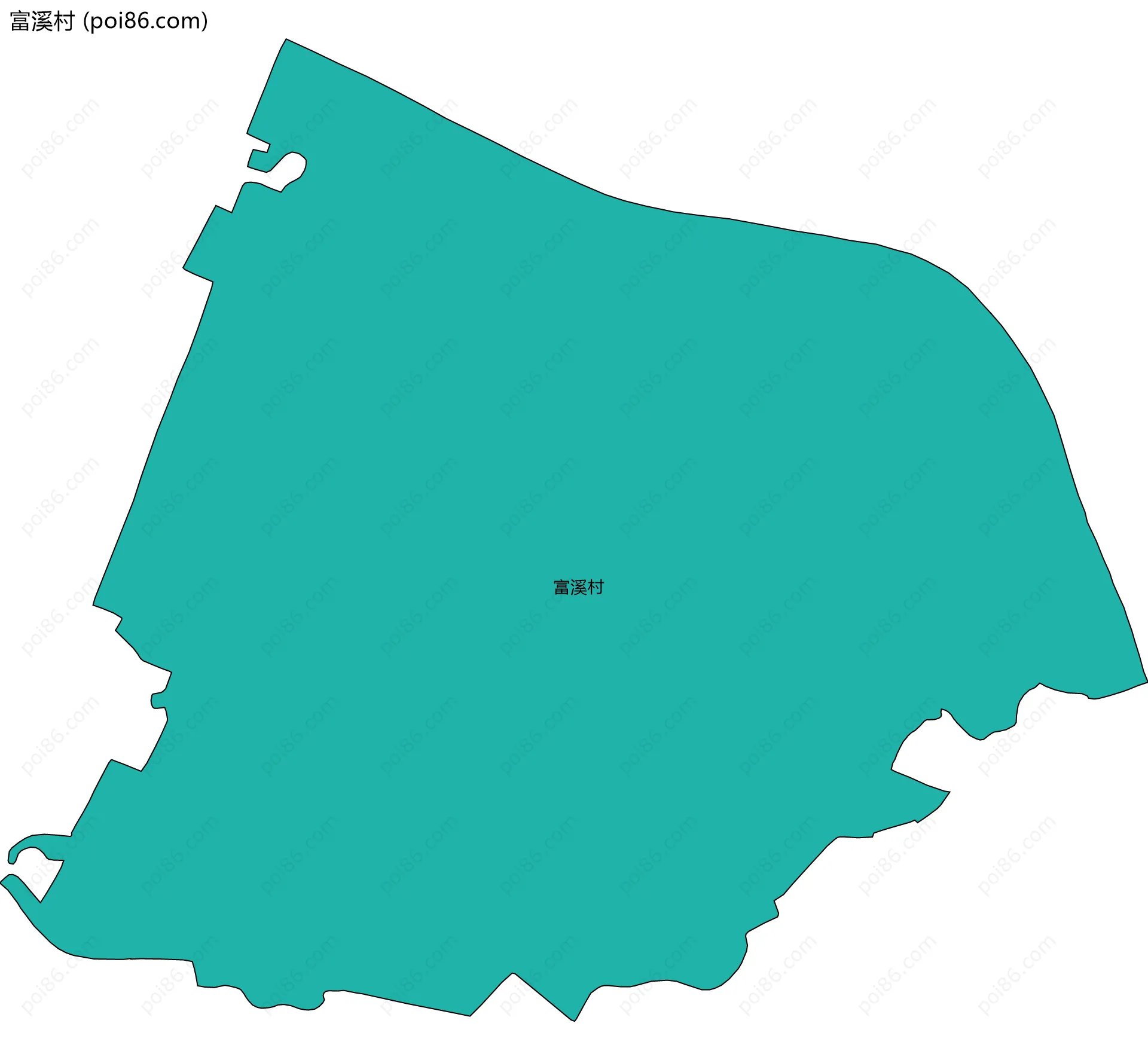 富溪村边界地图