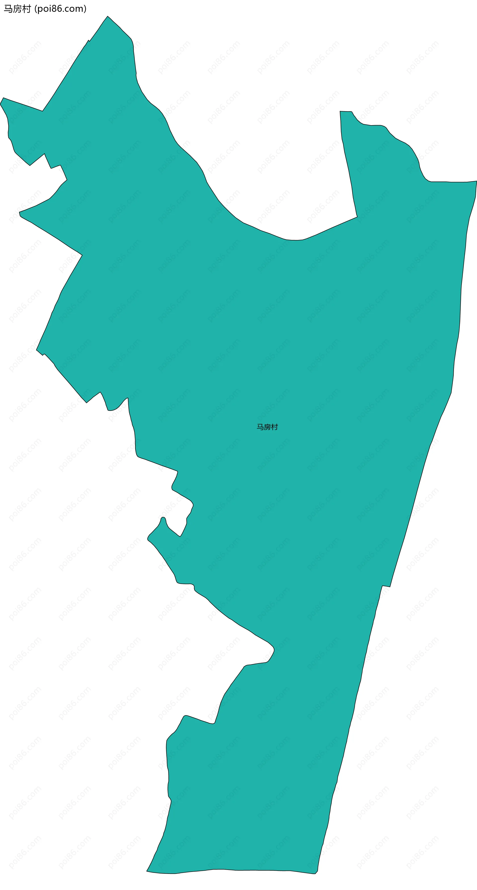 马房村边界地图