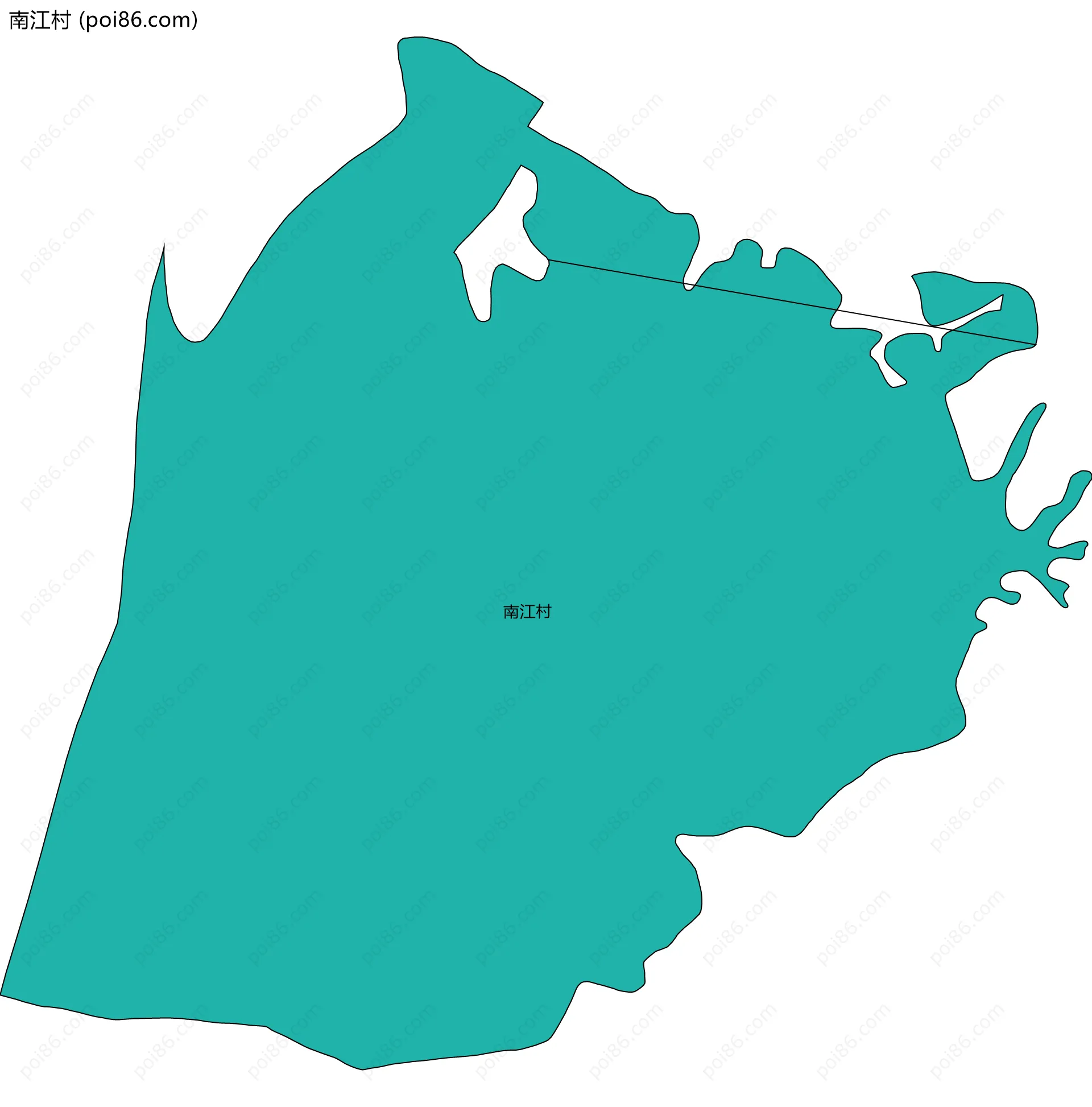 南江村边界地图