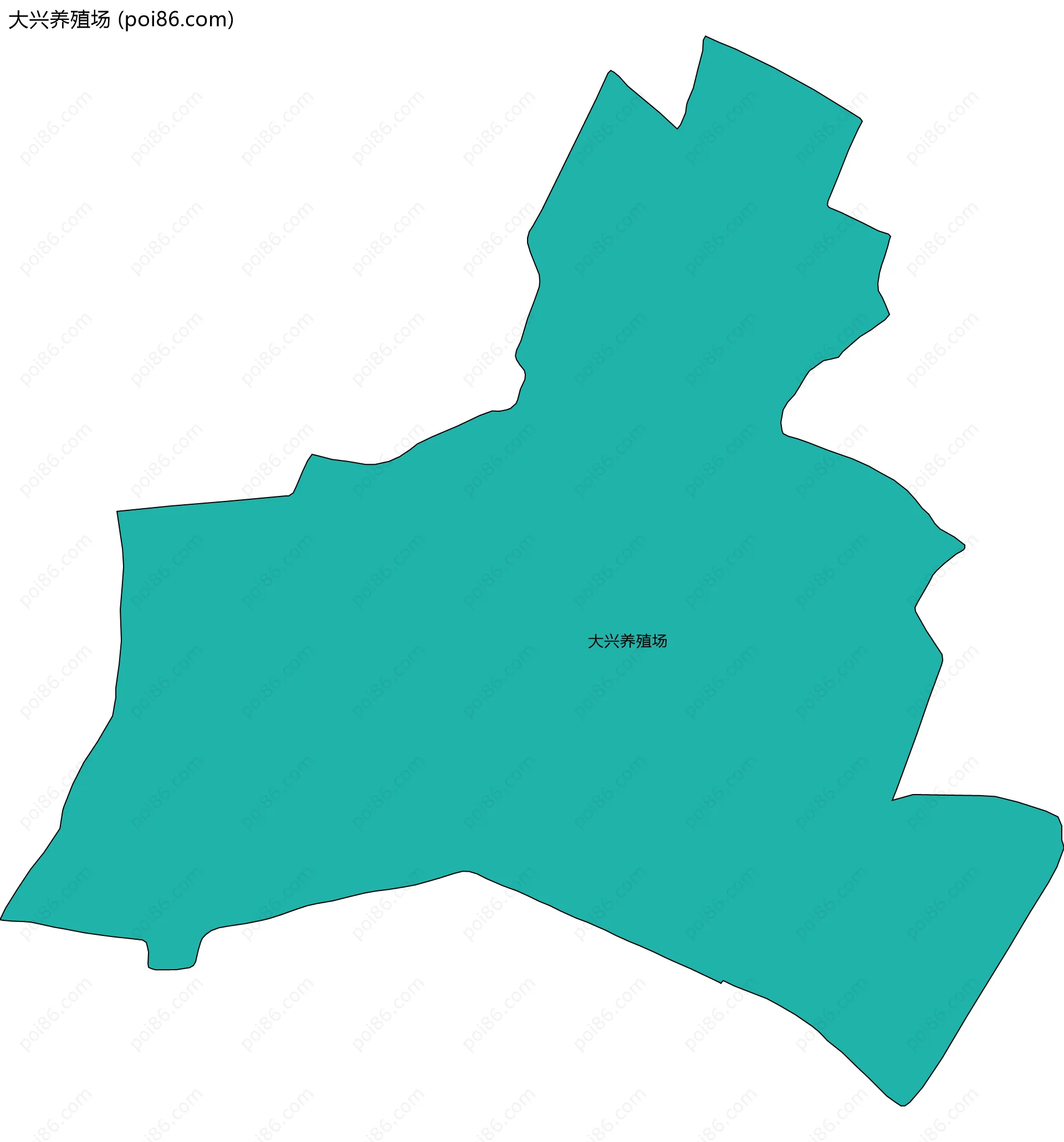 大兴养殖场边界地图