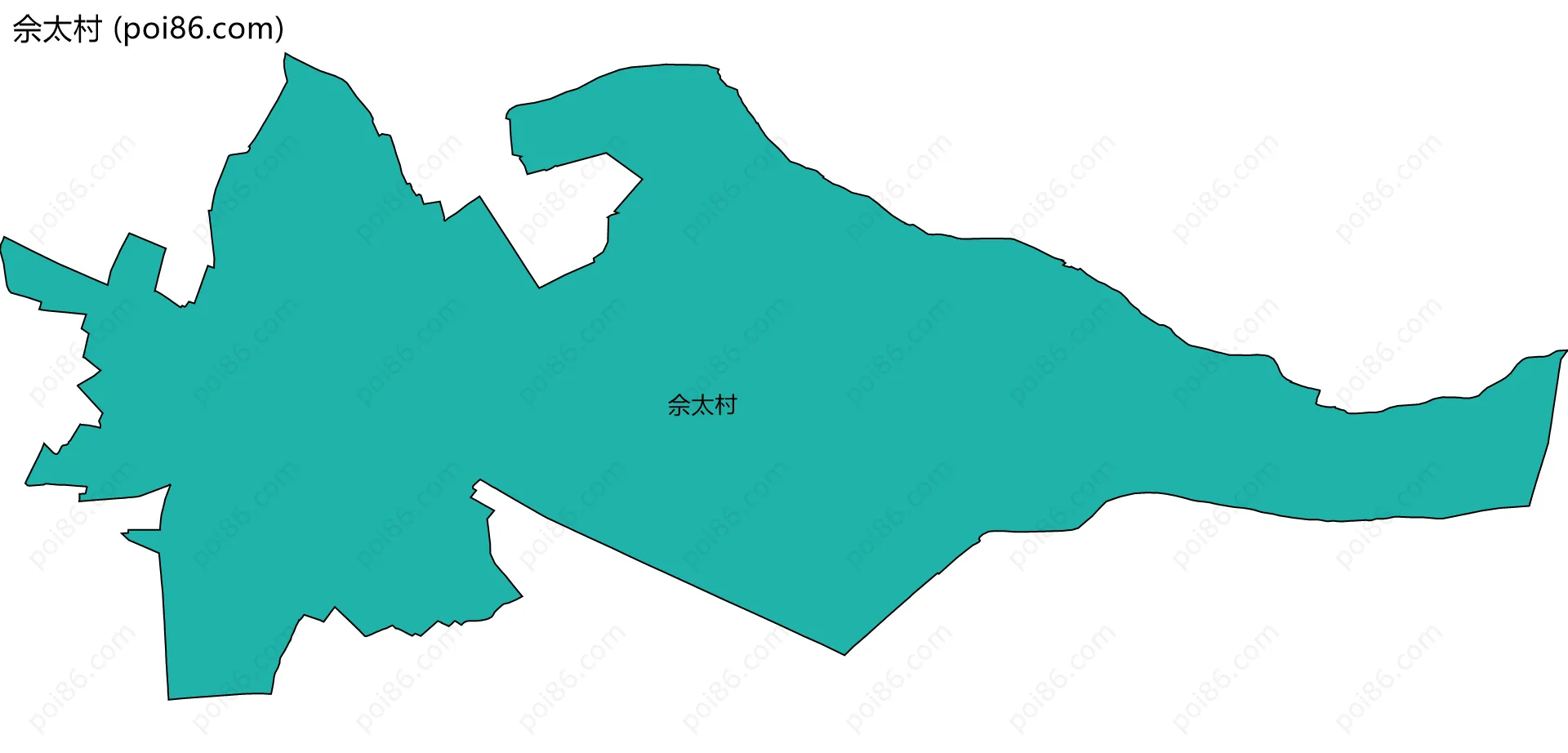 佘太村边界地图