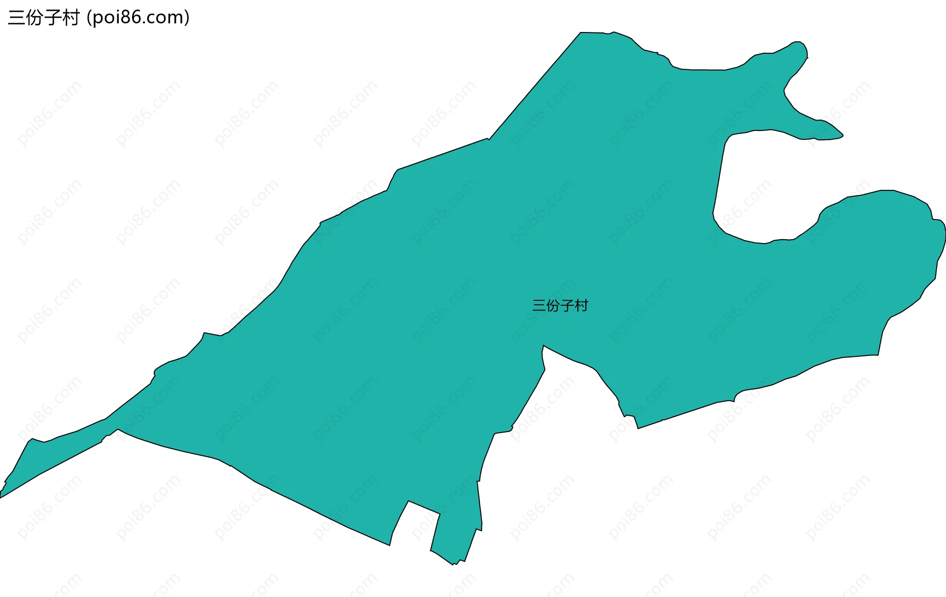 三份子村边界地图
