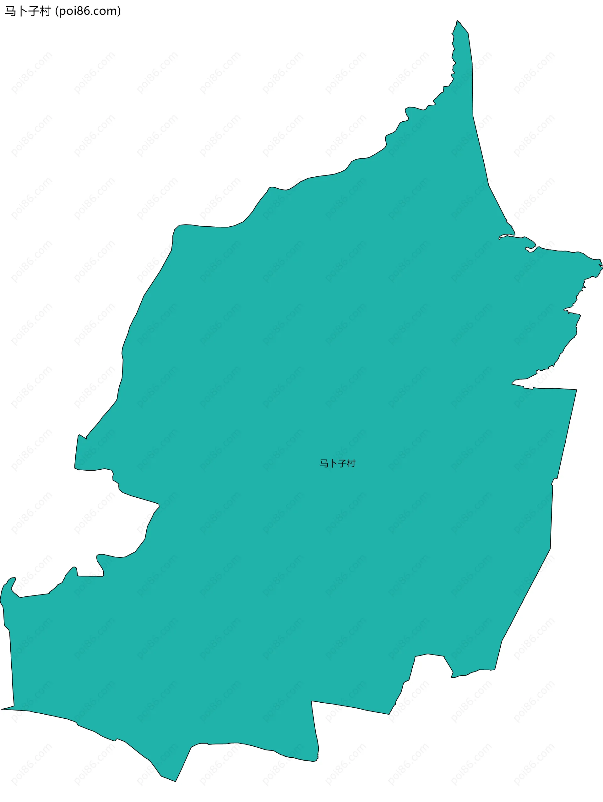 马卜子村边界地图