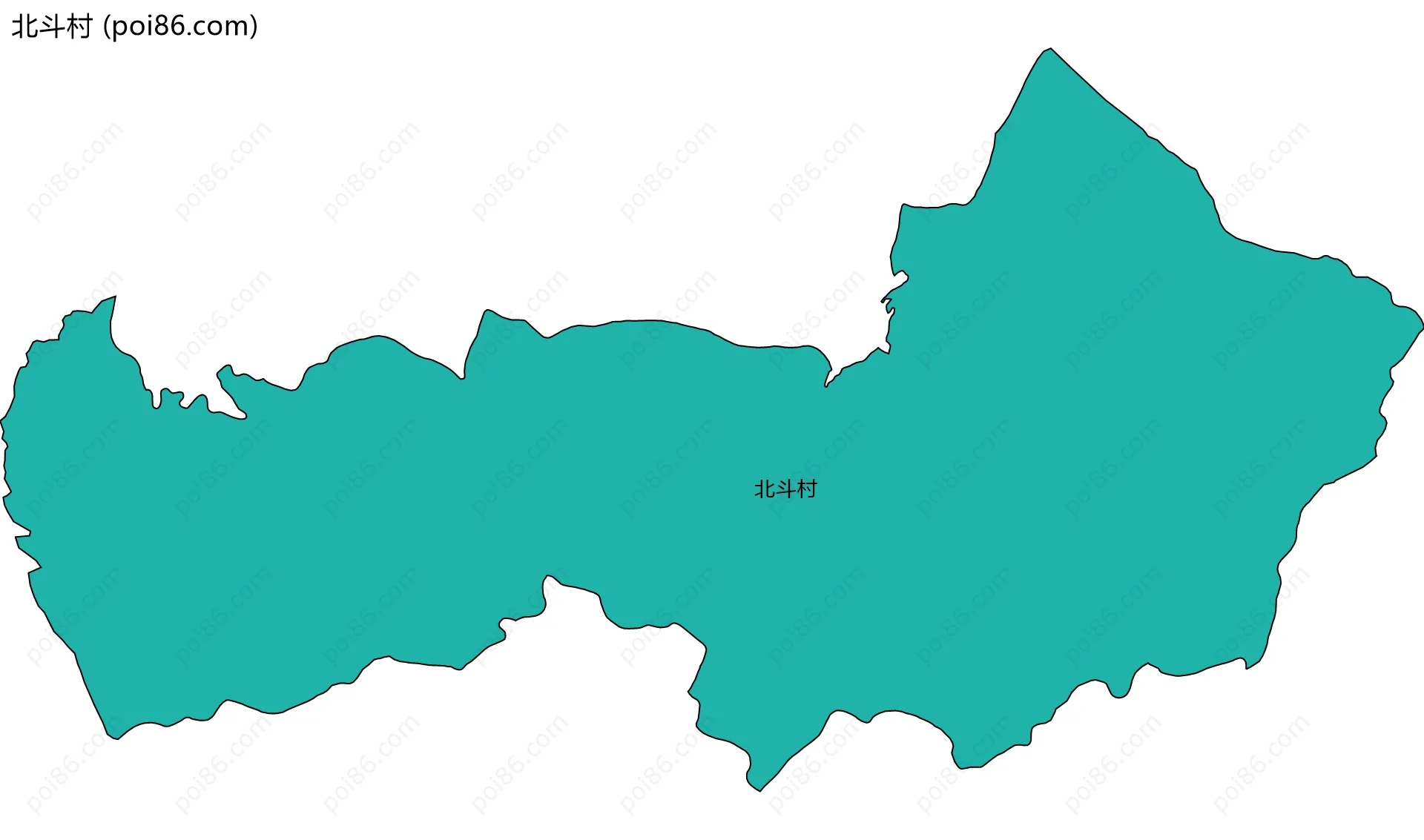 北斗村边界地图