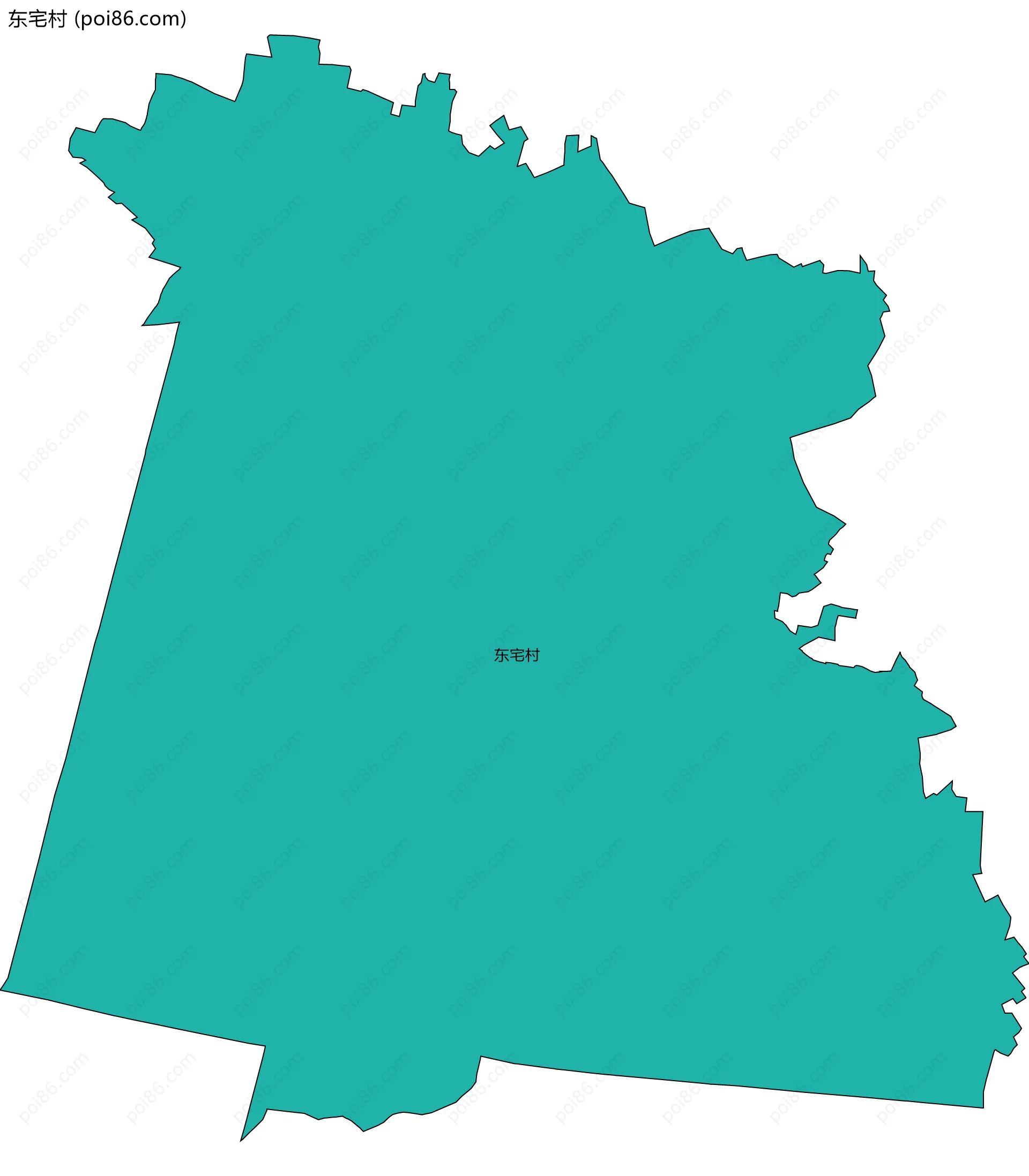 东宅村边界地图