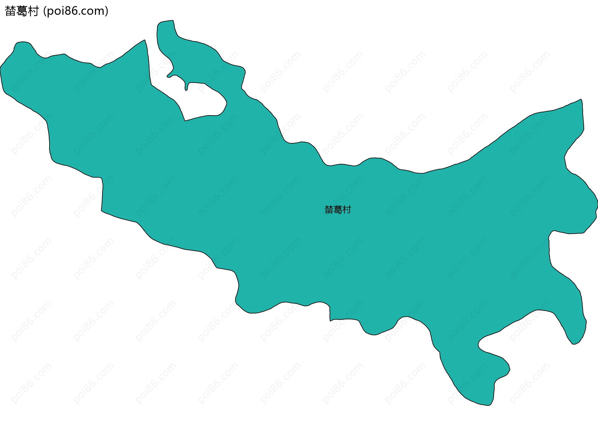 榃葛村边界地图