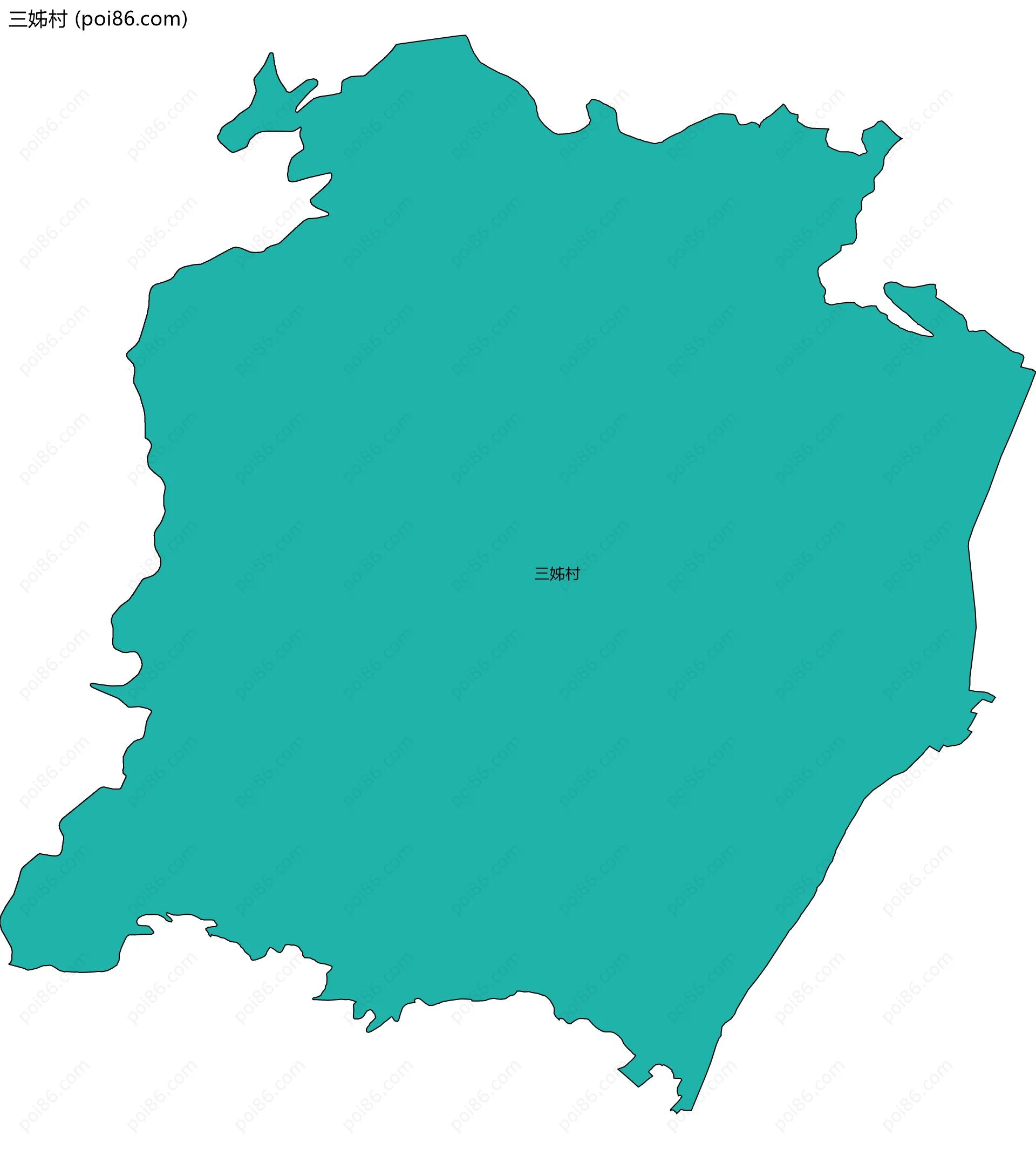 三姊村边界地图