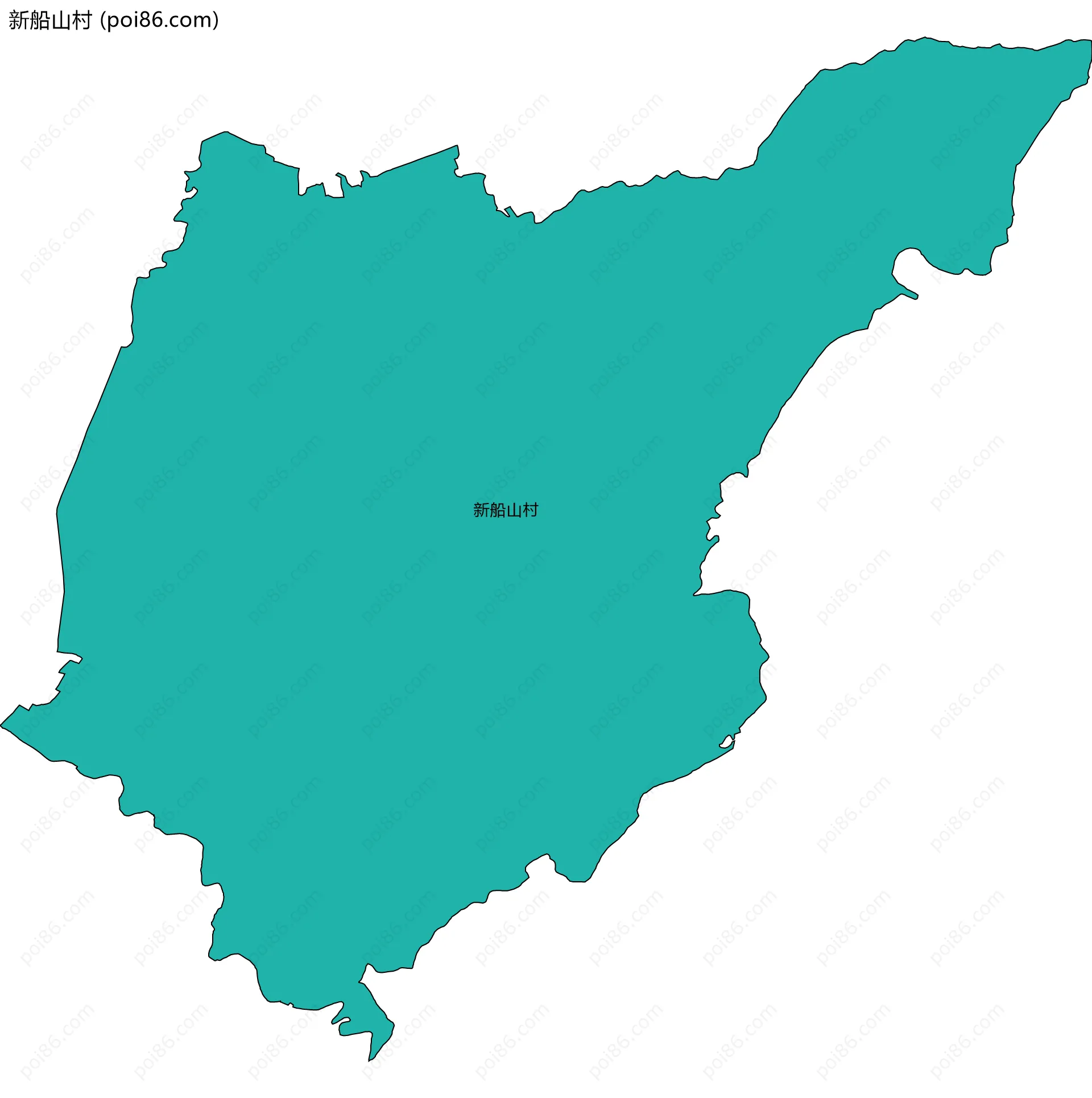 新船山村边界地图