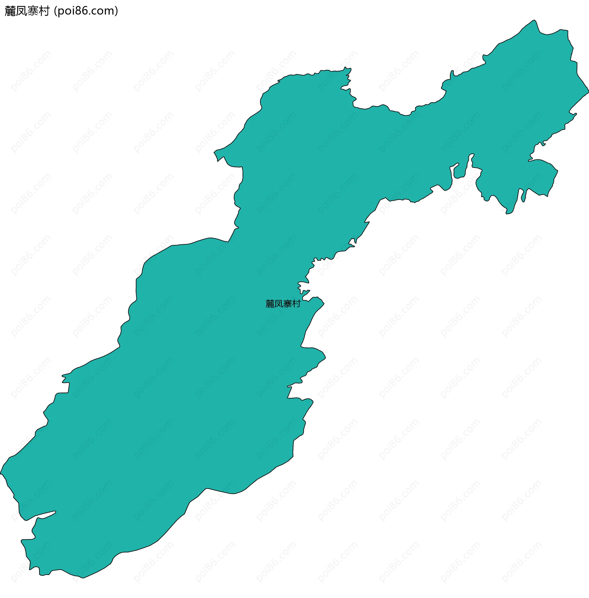 麓凤寨村边界地图