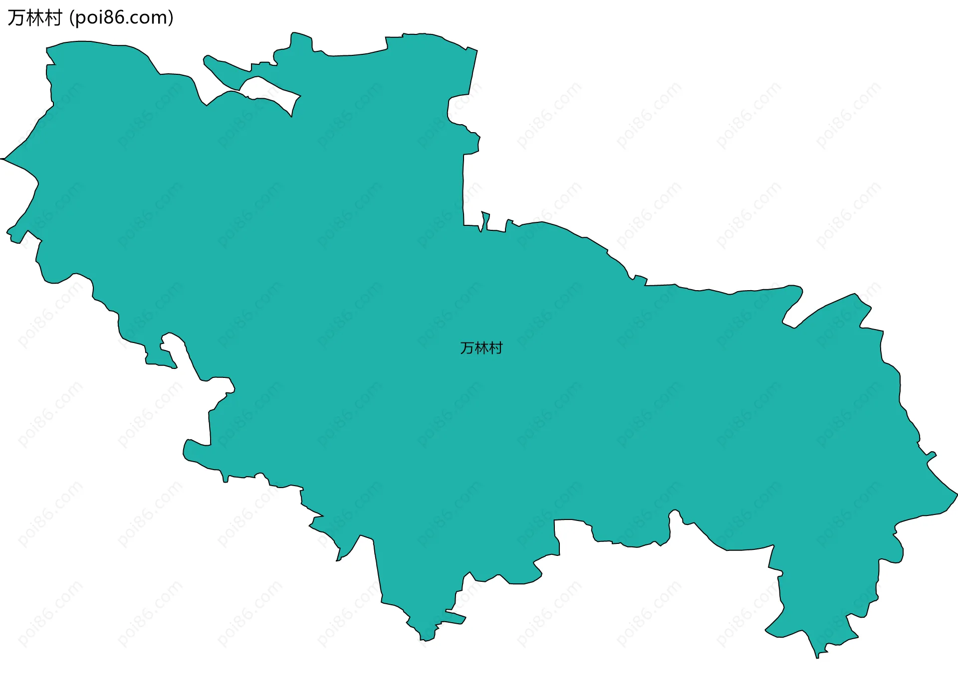 万林村边界地图