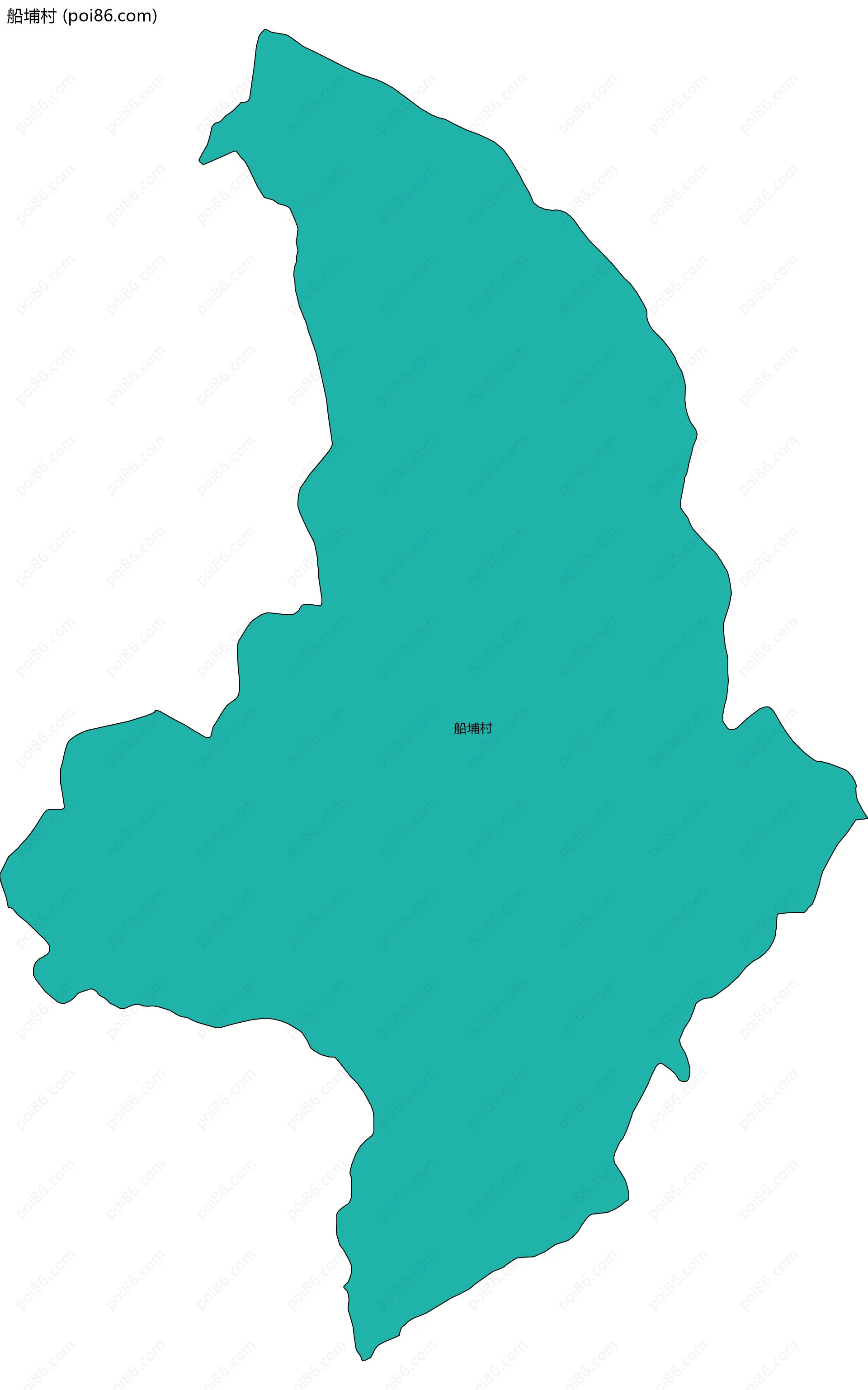 船埔村边界地图