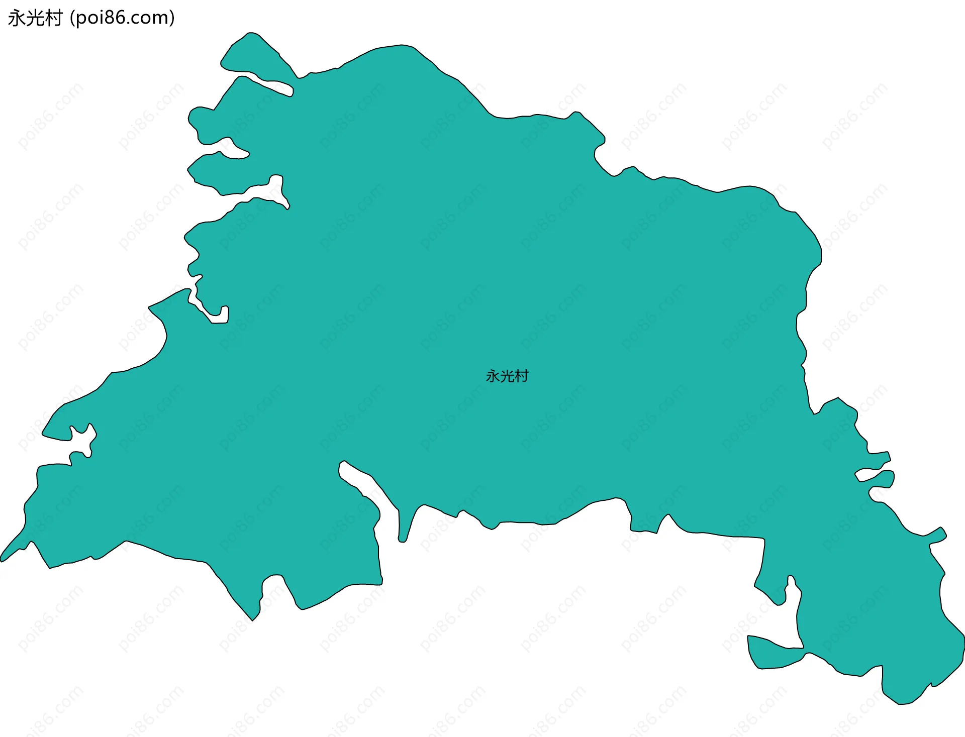 永光村边界地图