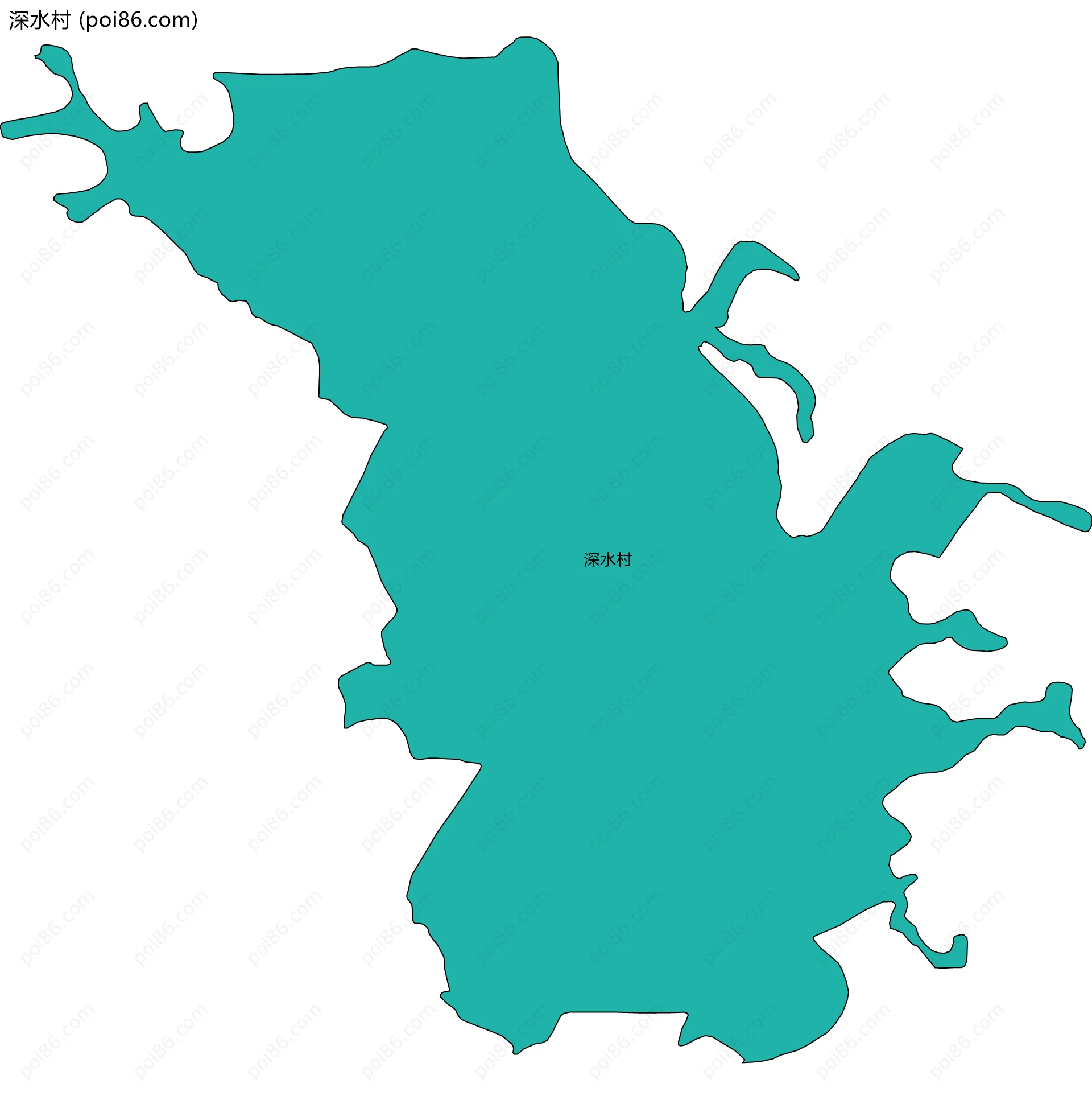 深水村边界地图