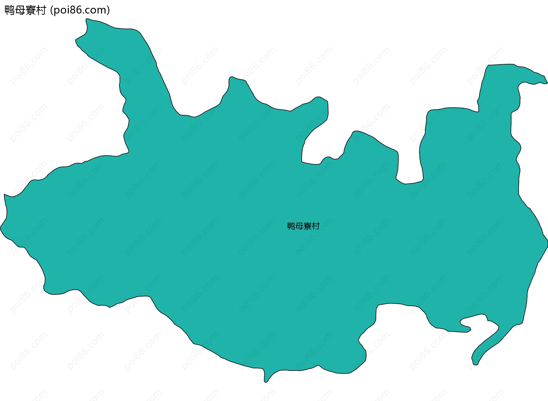 鸭母寮村边界地图