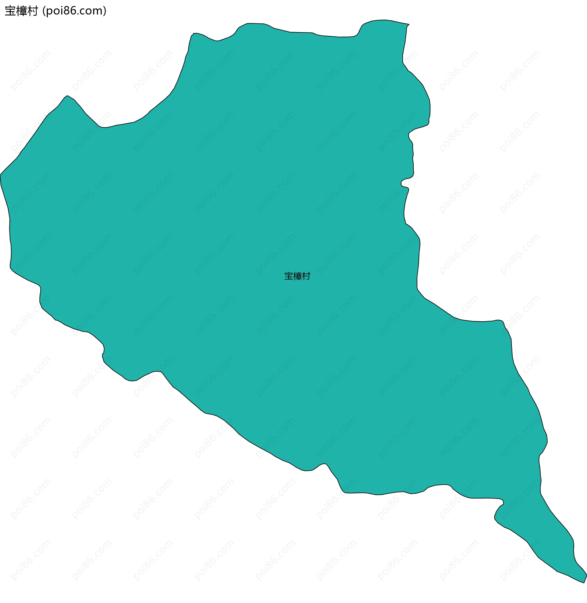 宝樟村边界地图