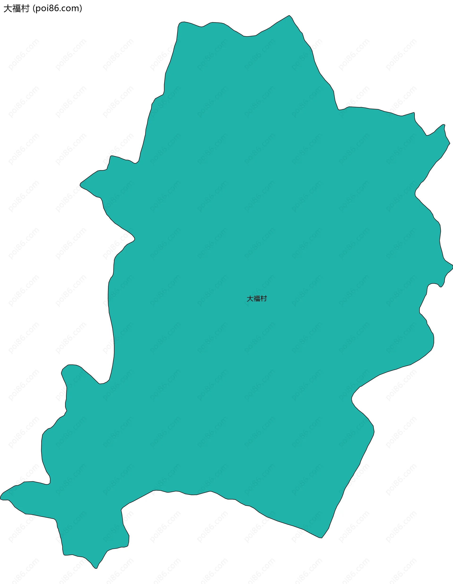 大福村边界地图