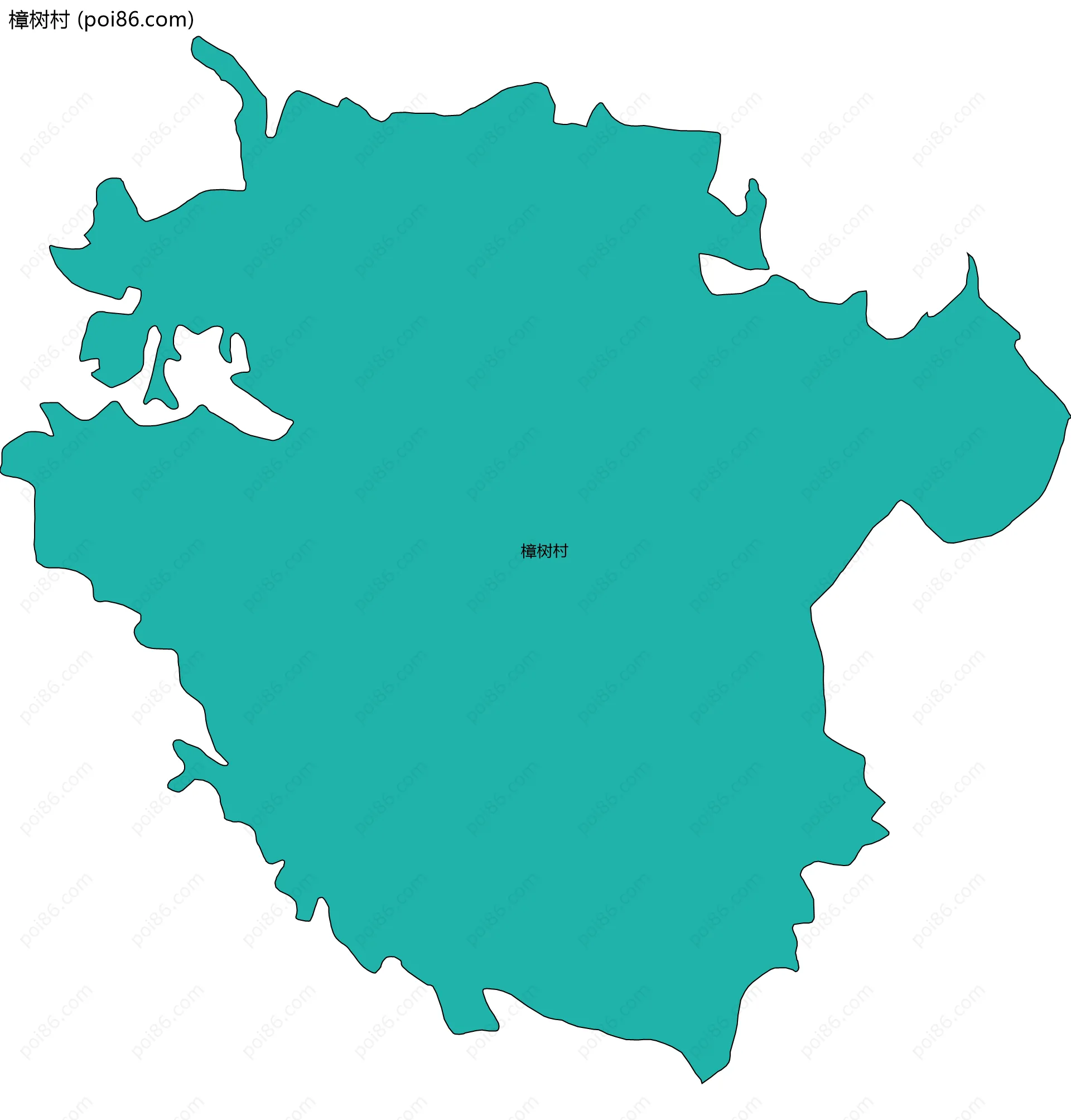 樟树村边界地图