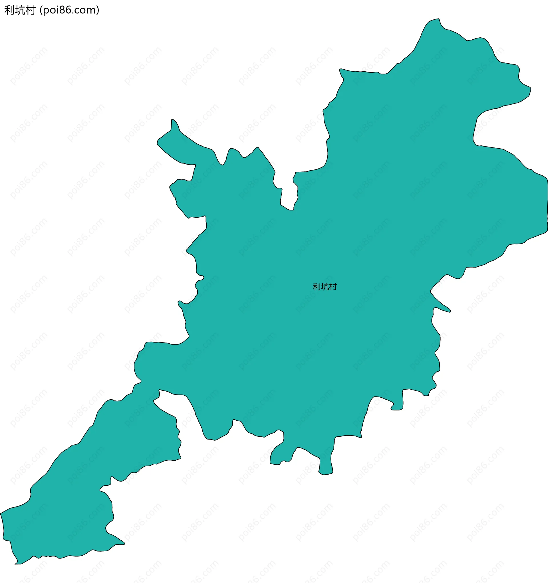 利坑村边界地图