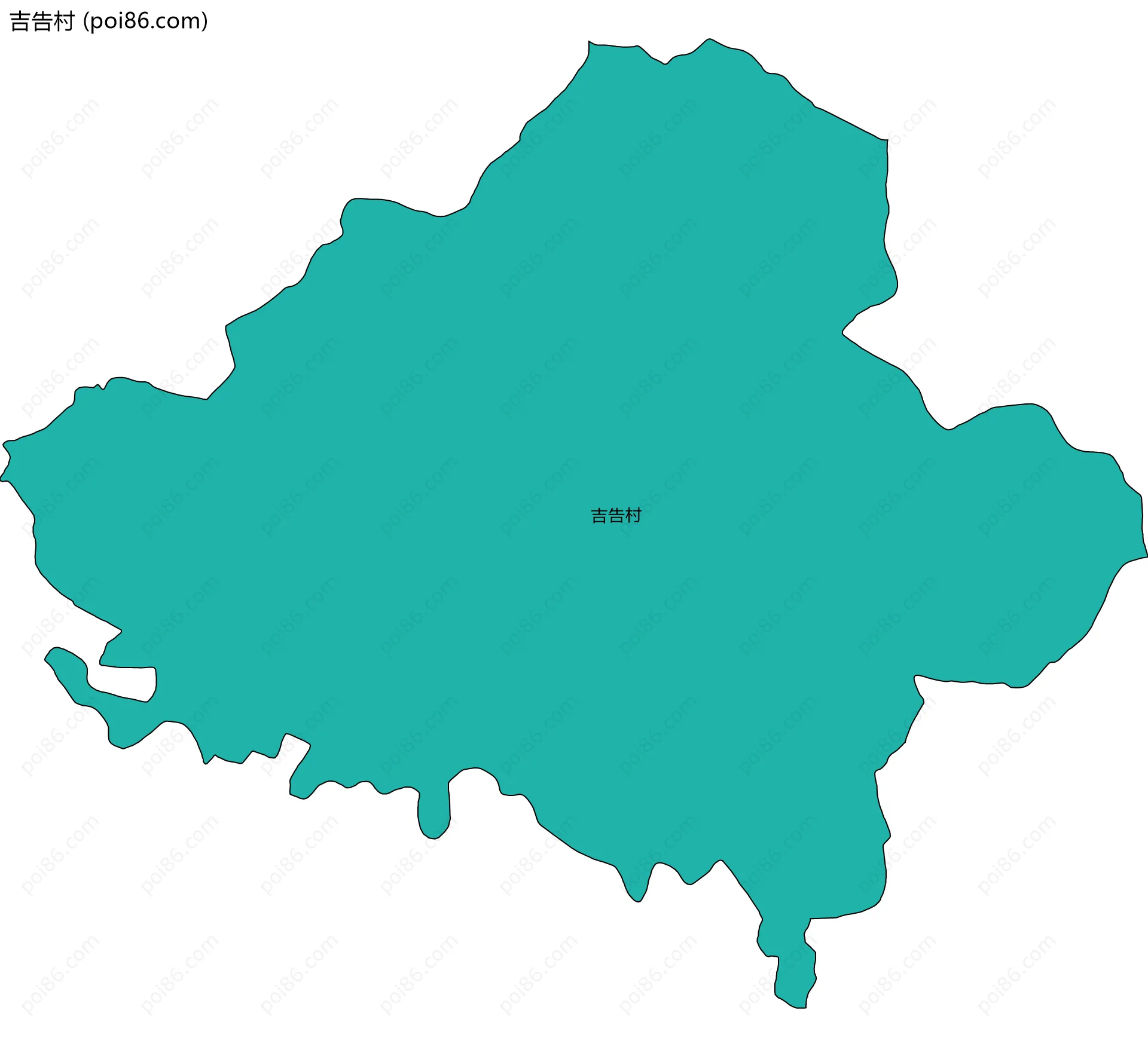 吉告村边界地图