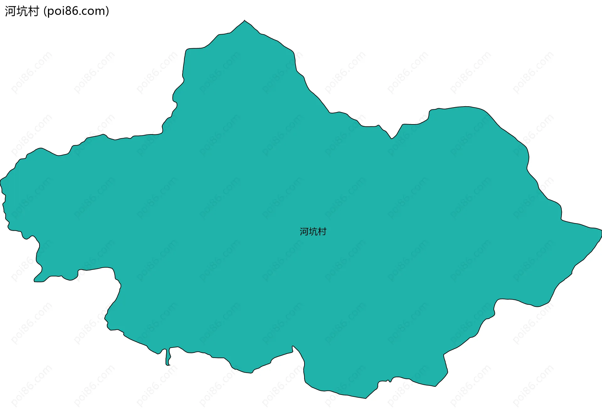 河坑村边界地图