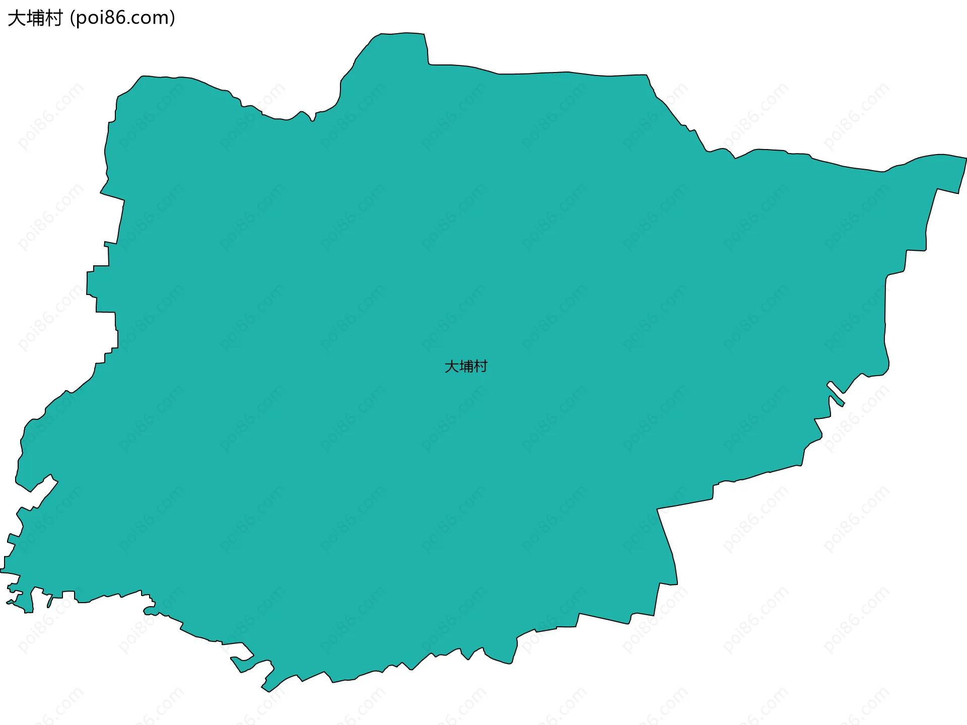 大埔村边界地图