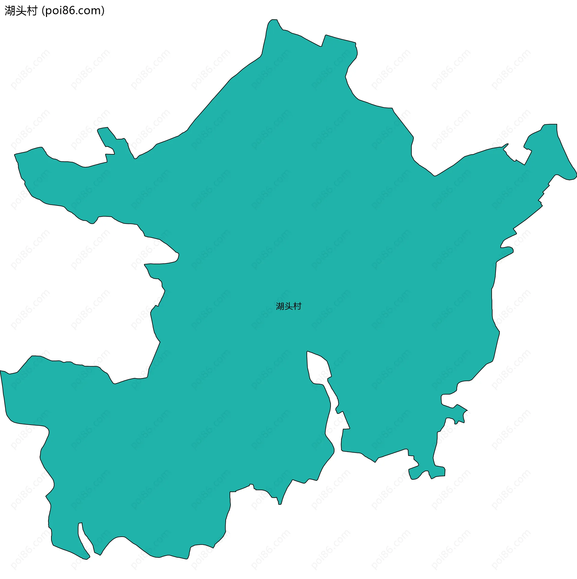 湖头村边界地图