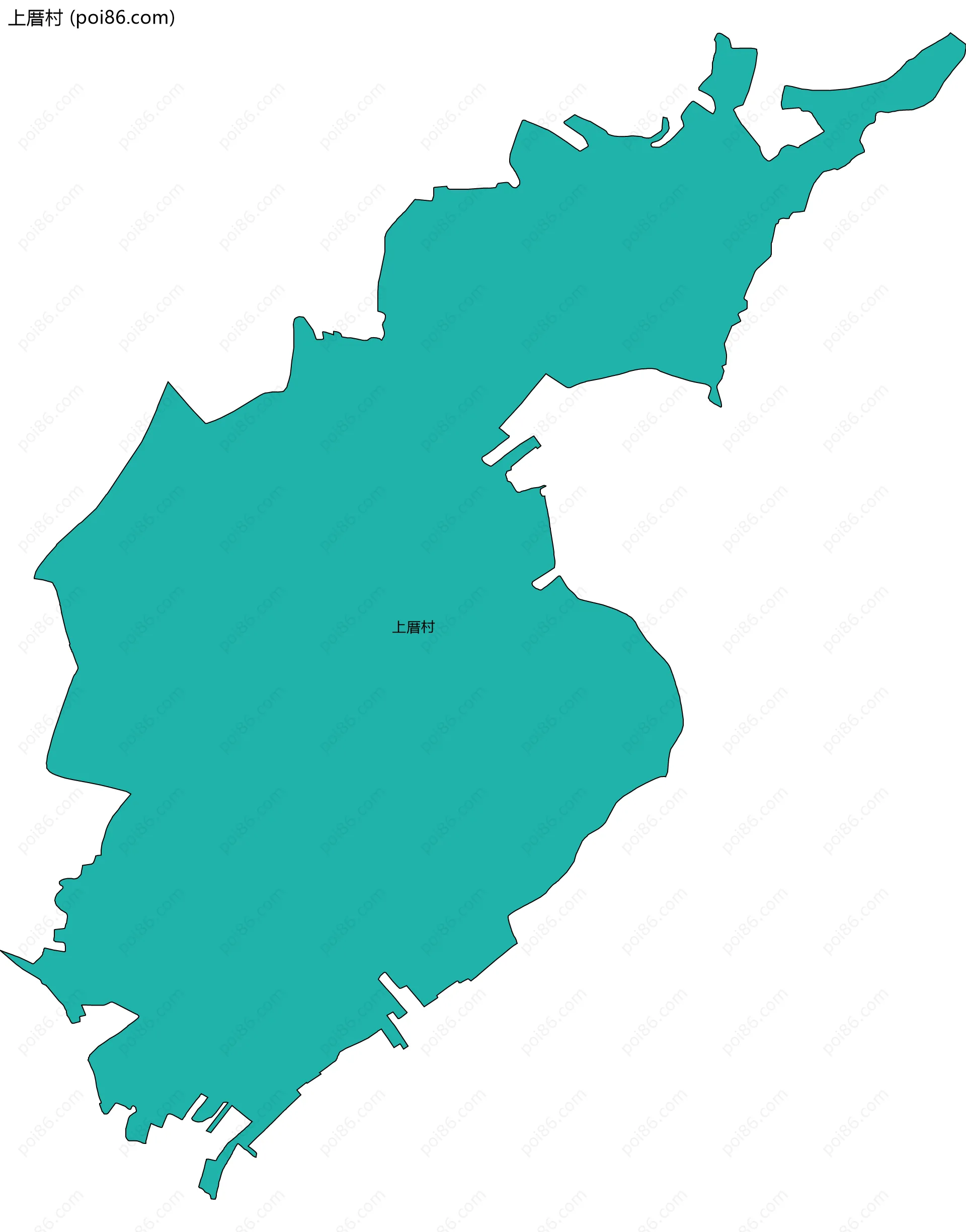 上厝村边界地图