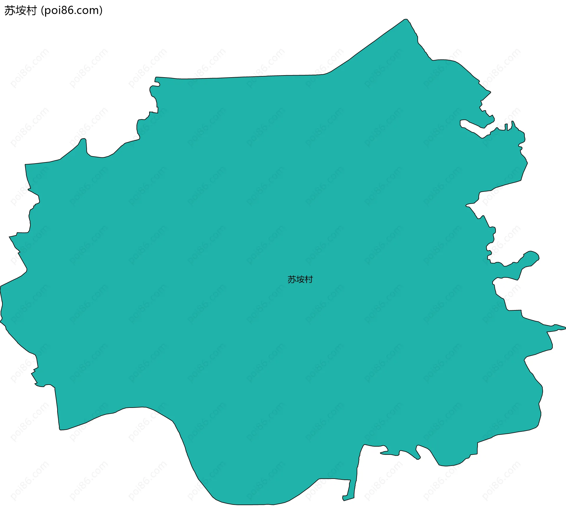 苏垵村边界地图