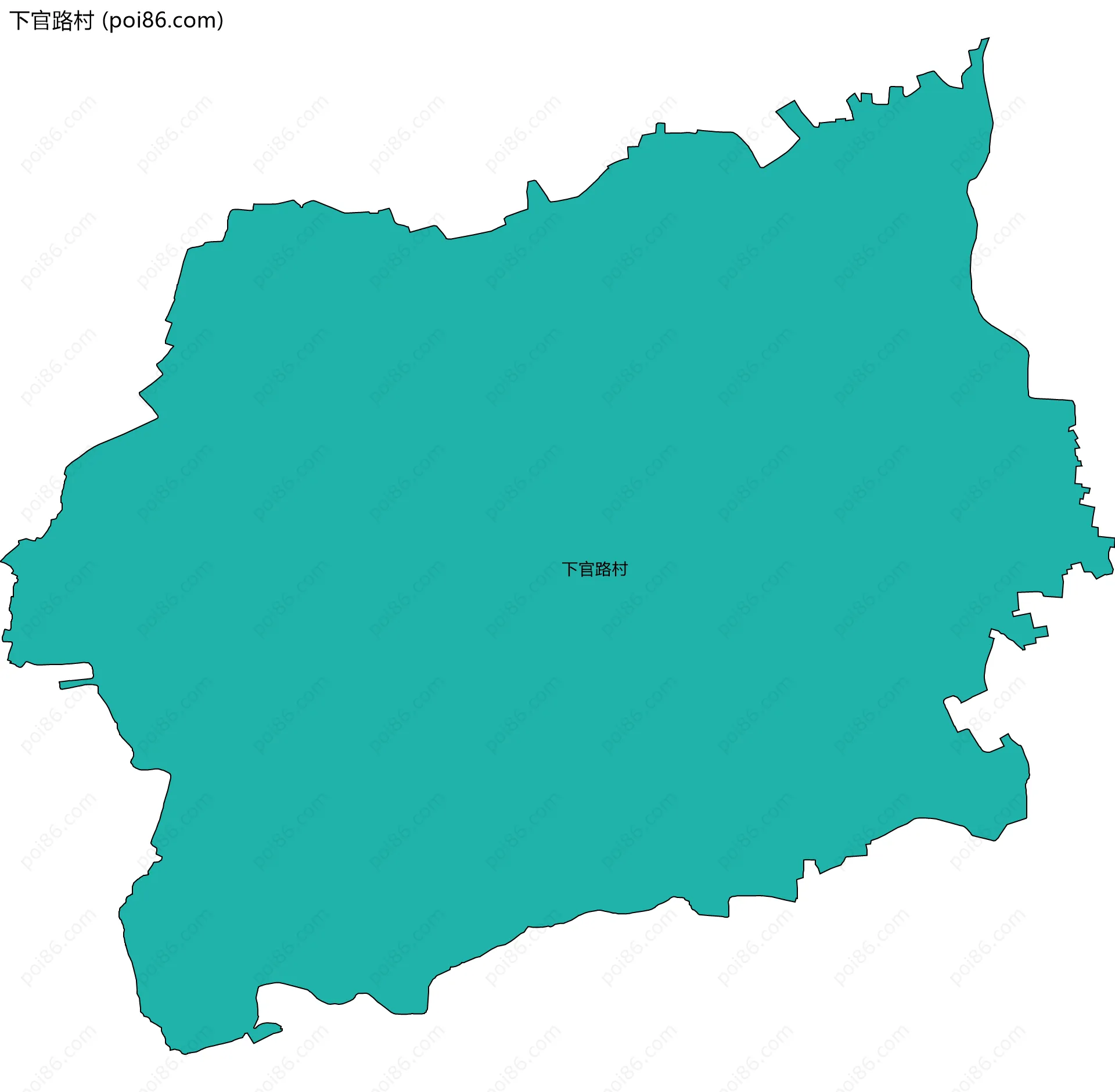 下官路村边界地图