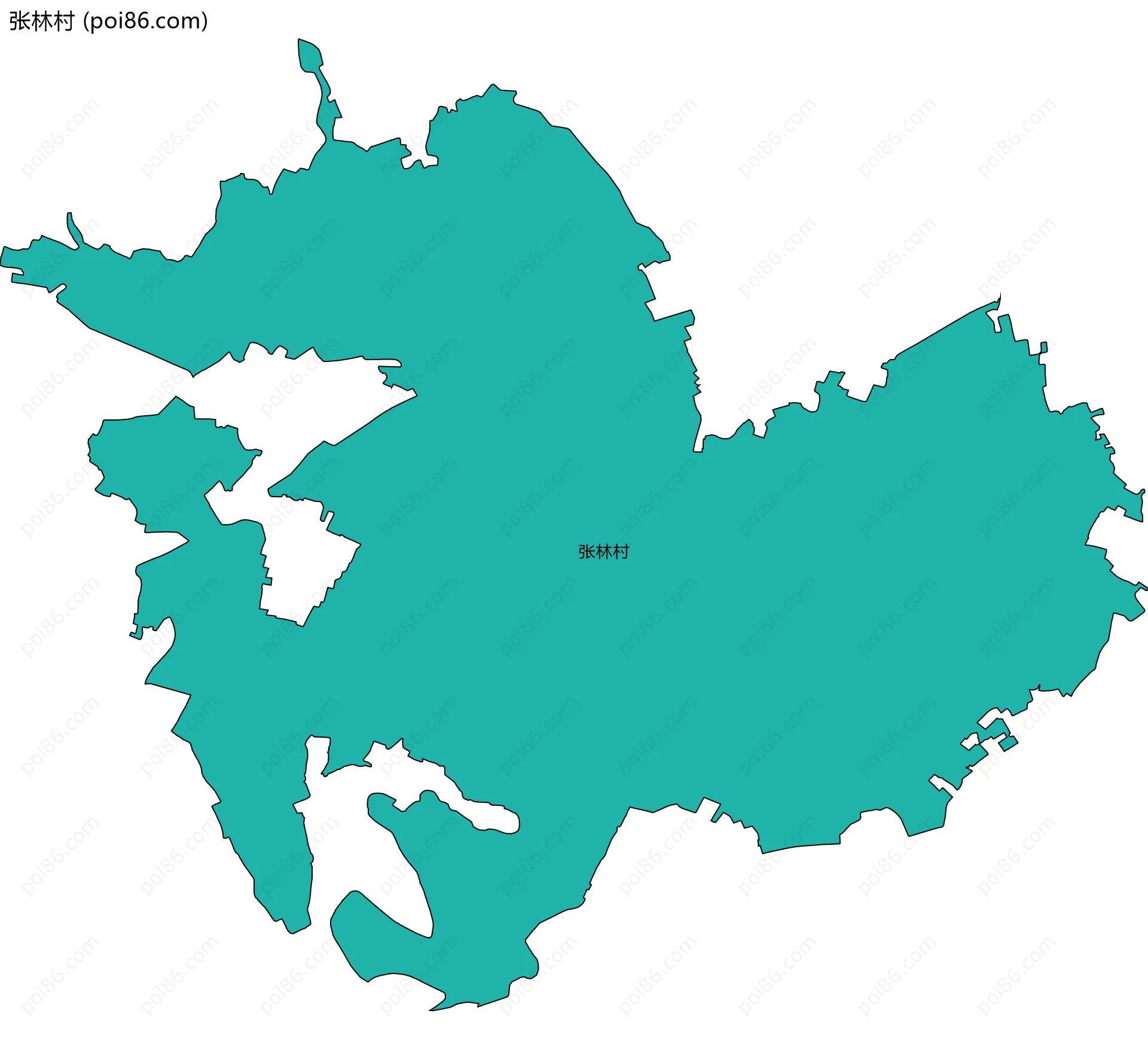 张林村边界地图