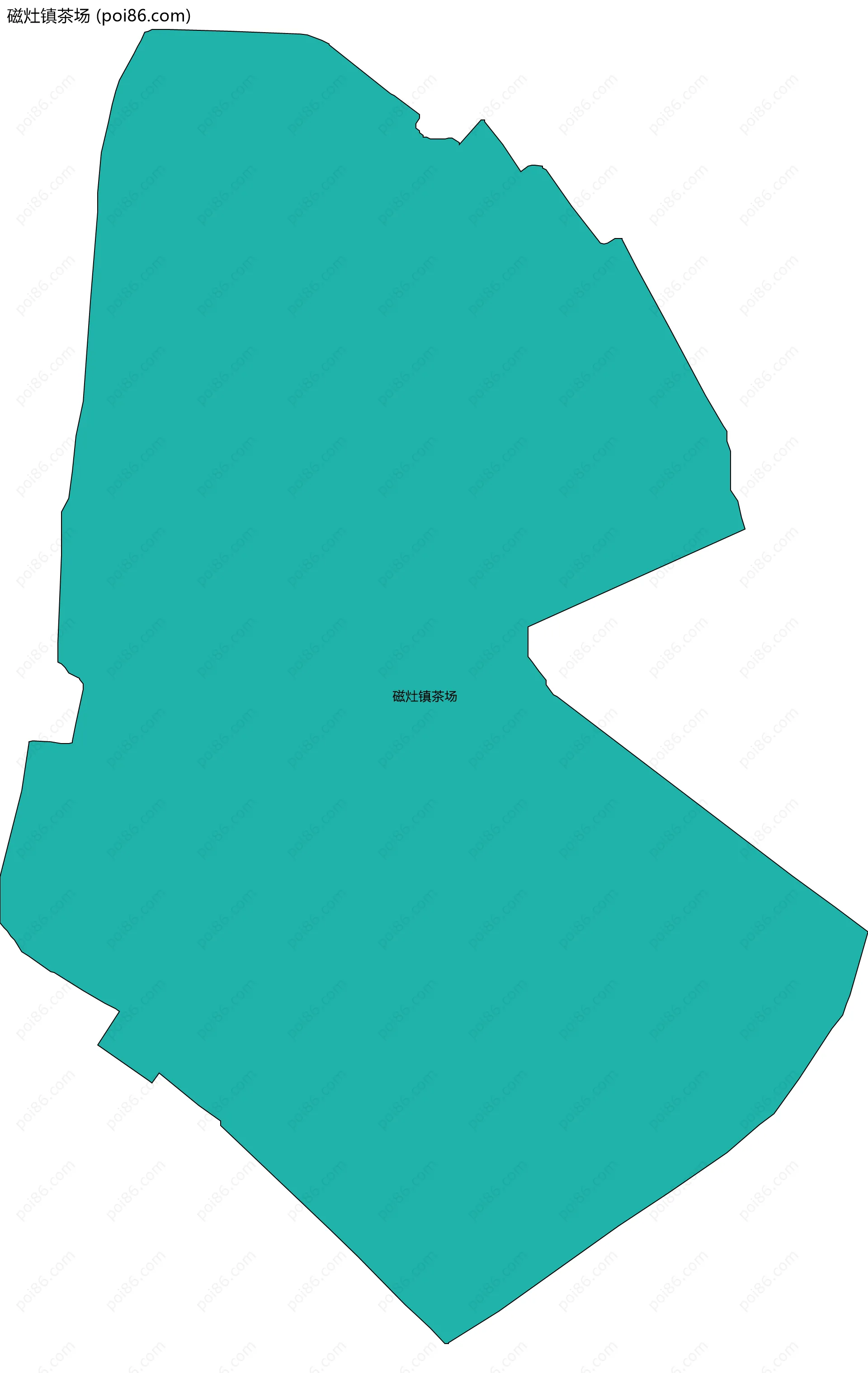 磁灶镇茶场边界地图