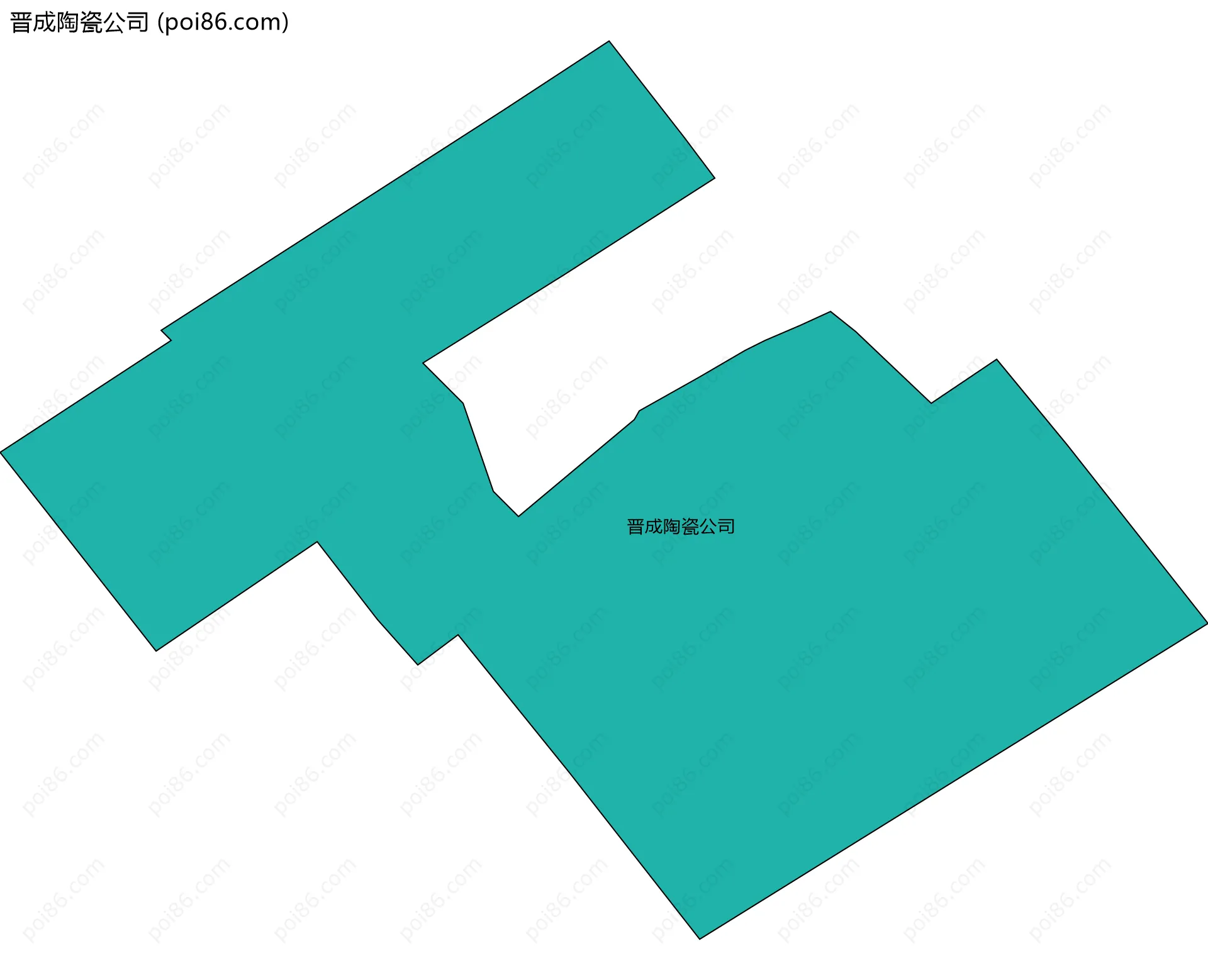 晋成陶瓷公司边界地图