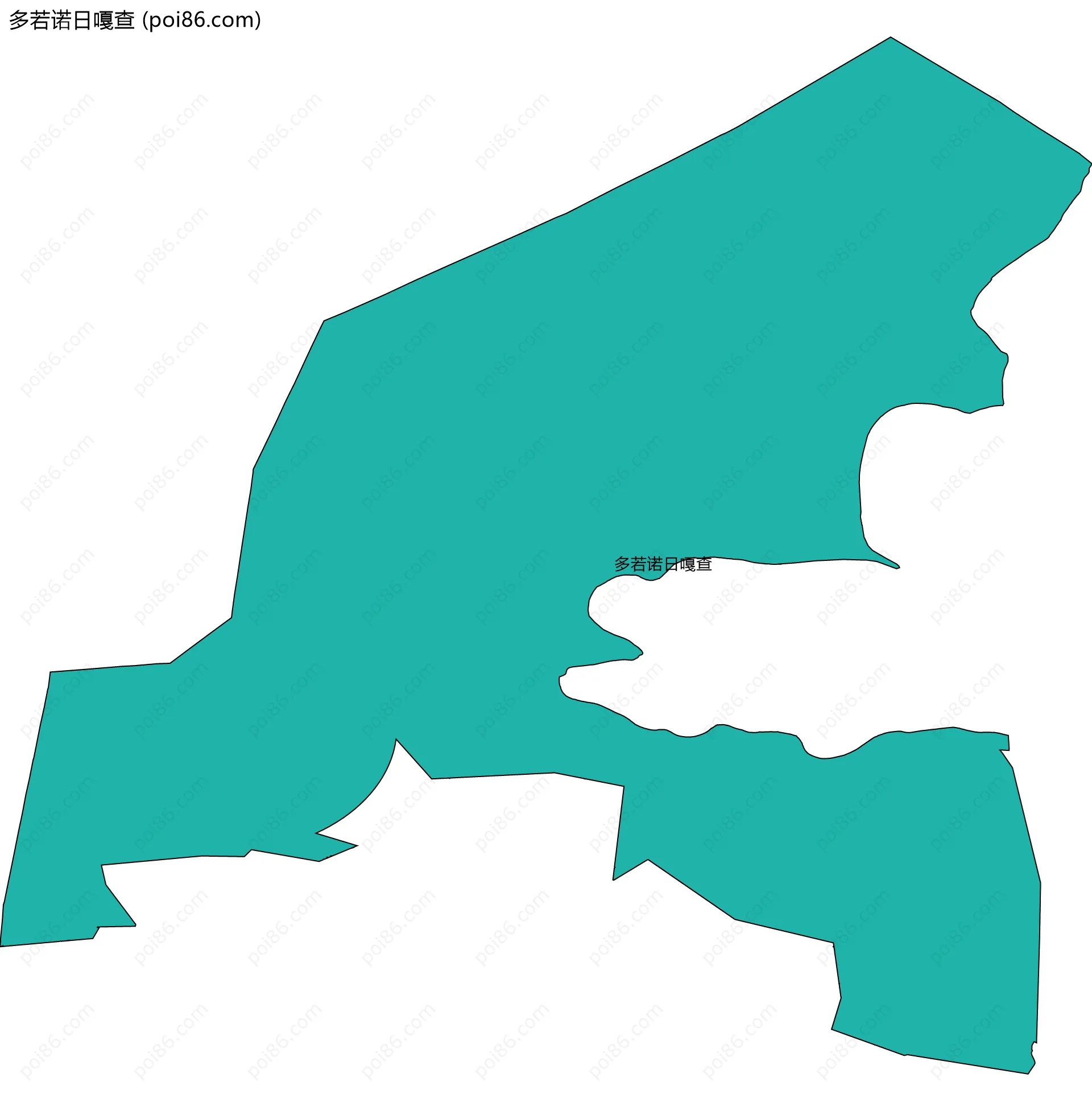 多若诺日嘎查边界地图