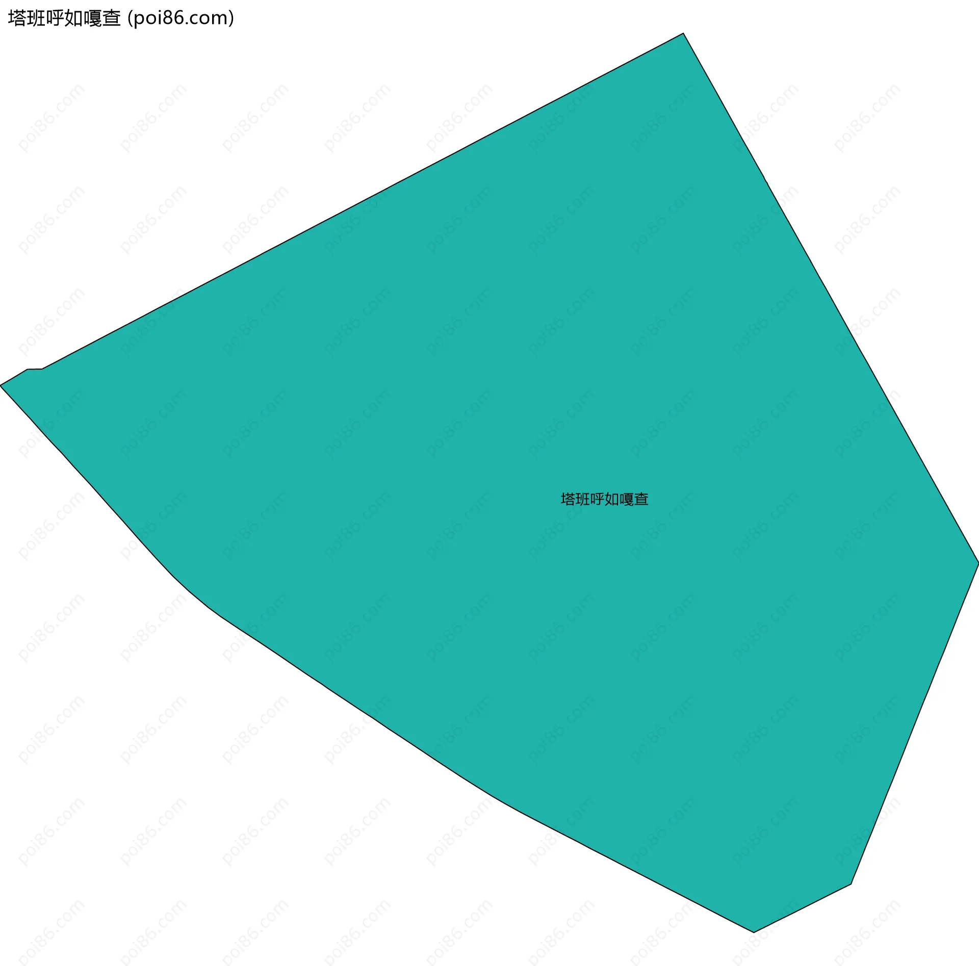 塔班呼如嘎查边界地图