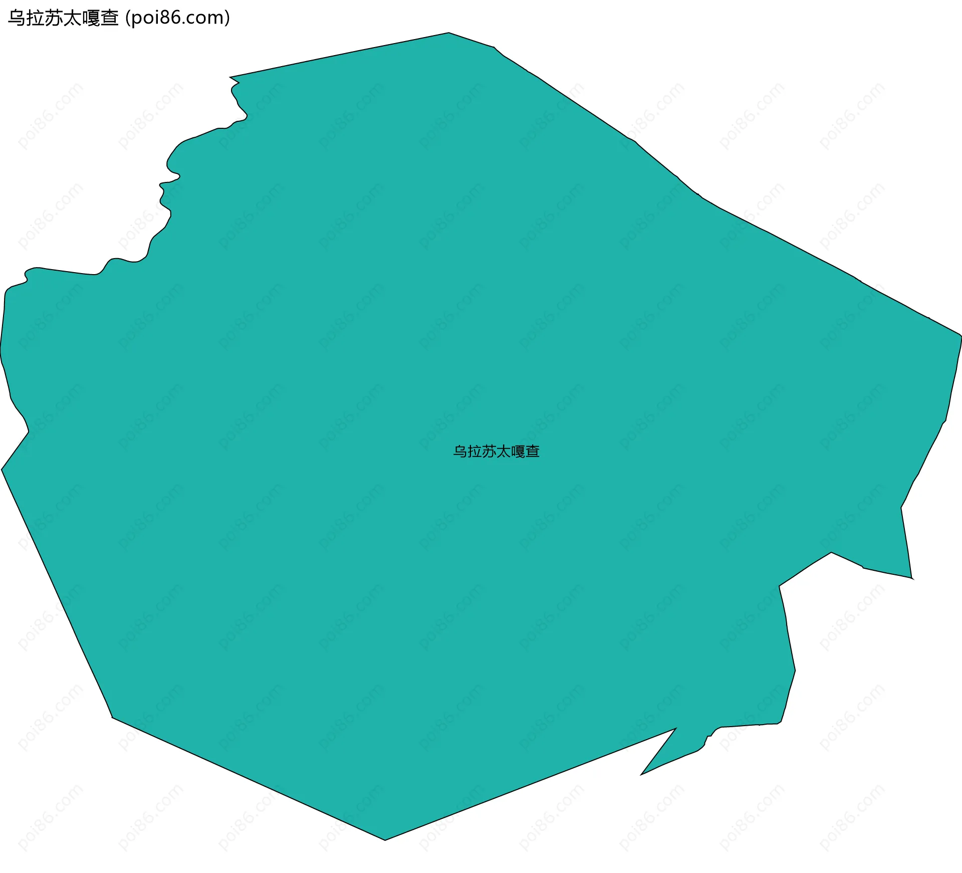 乌拉苏太嘎查边界地图