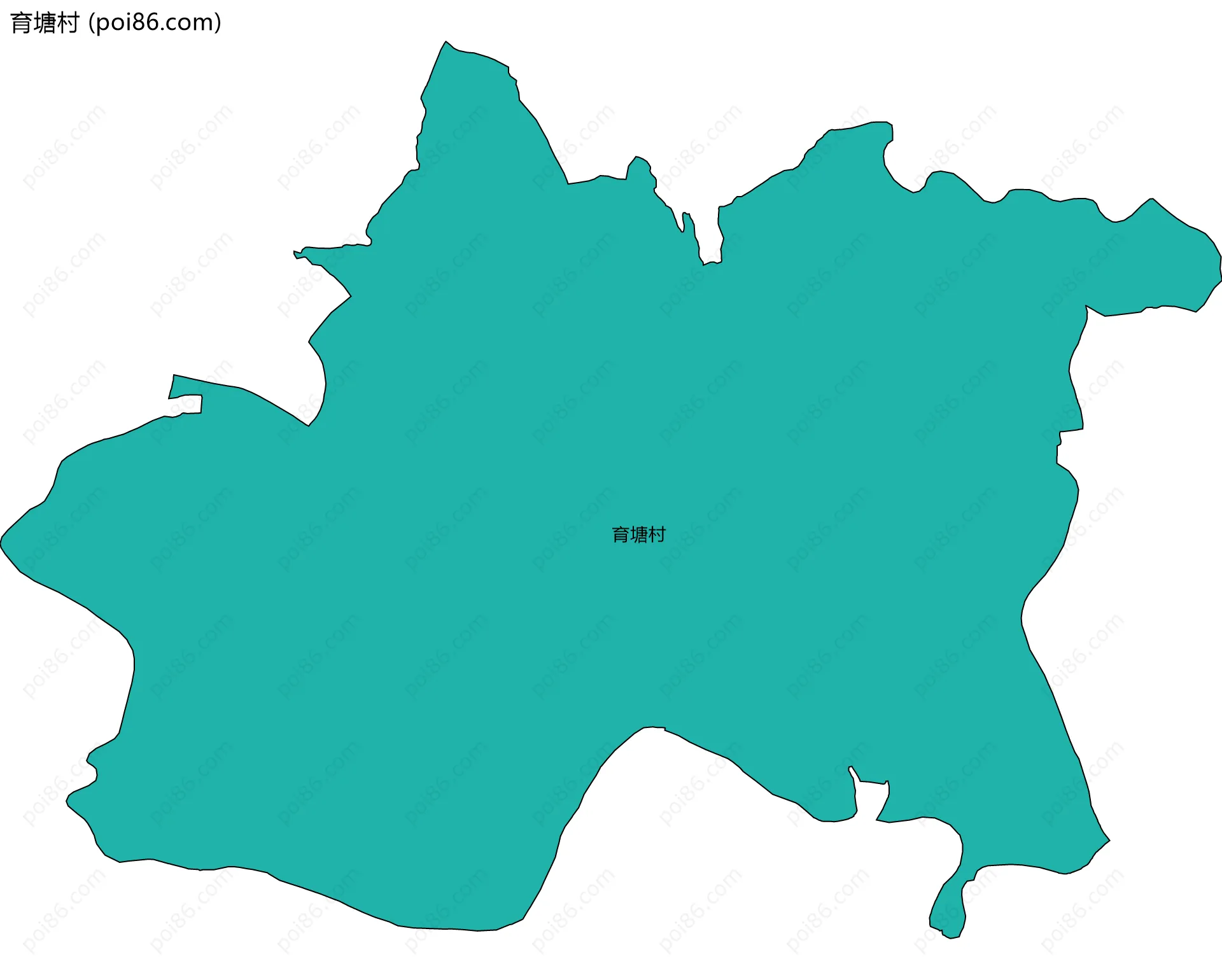 育塘村边界地图