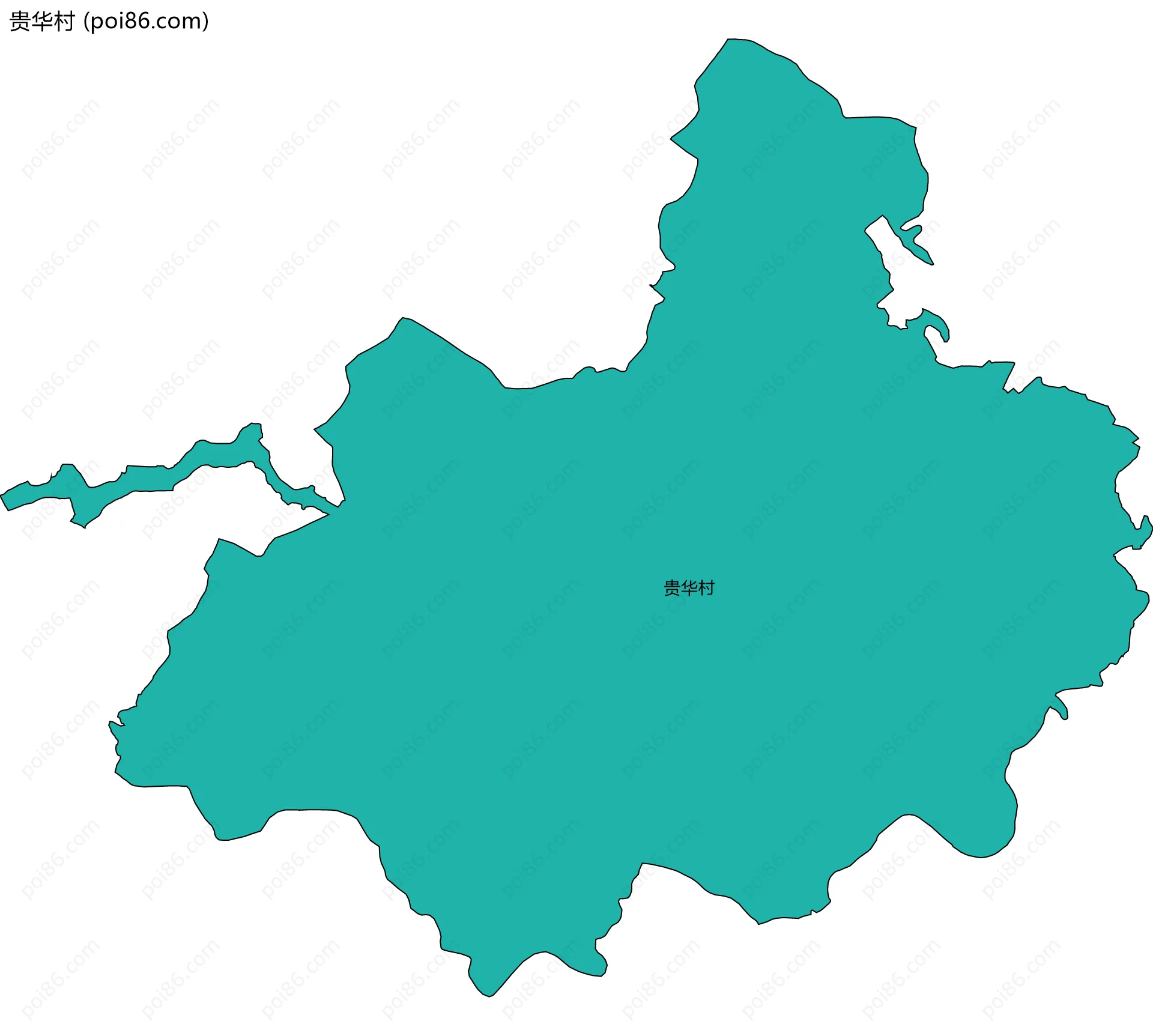 贵华村边界地图