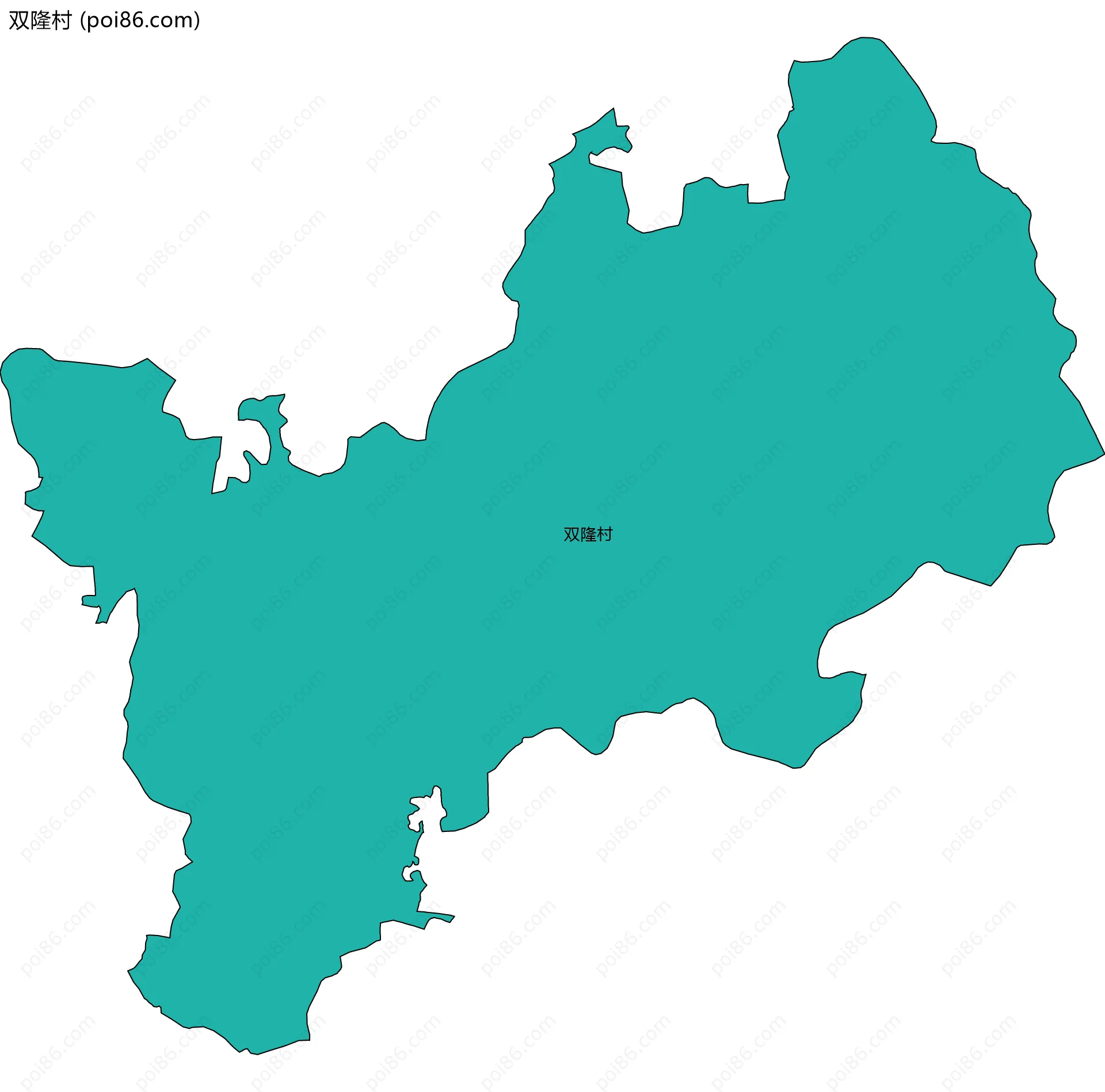 双隆村边界地图