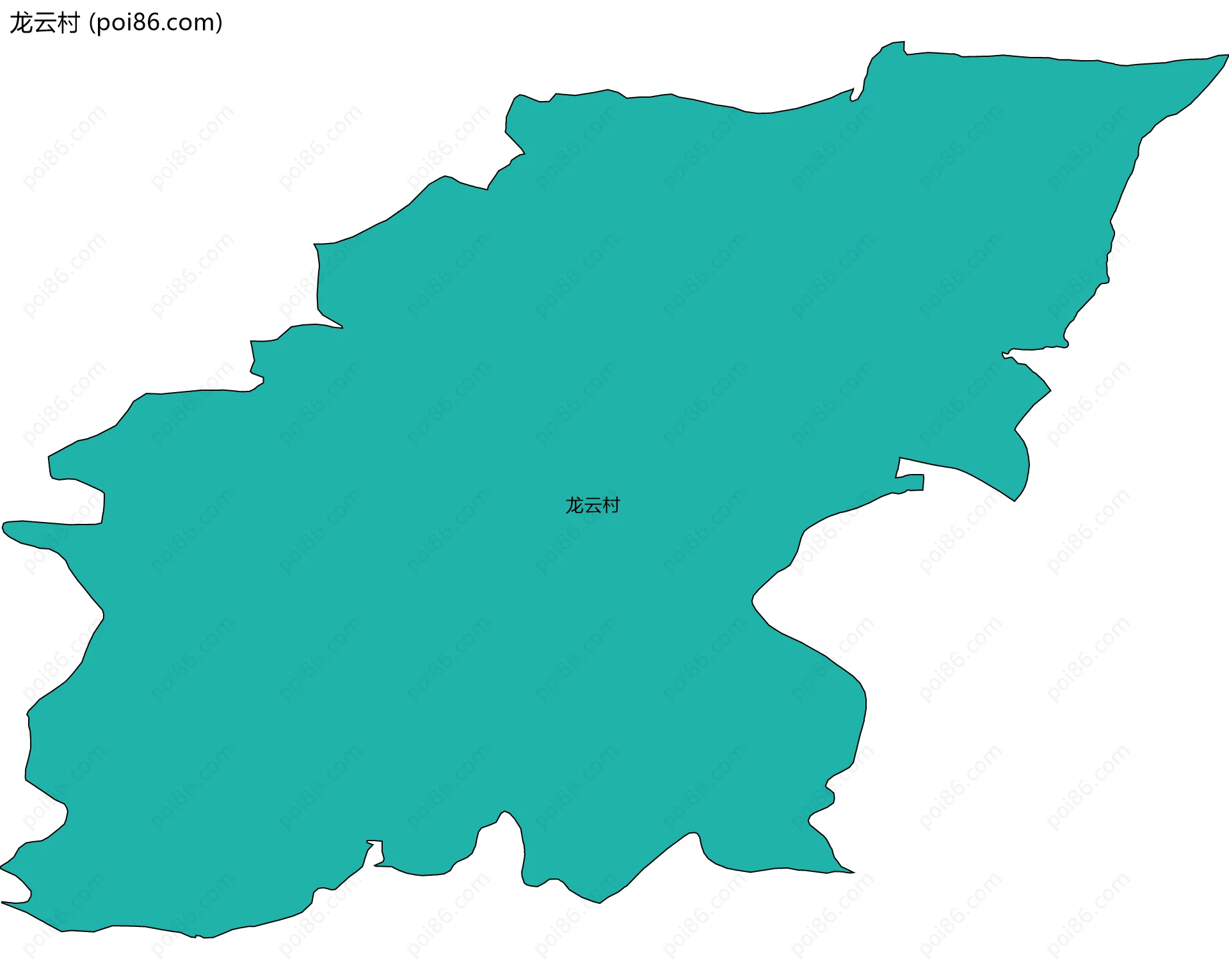 龙云村边界地图
