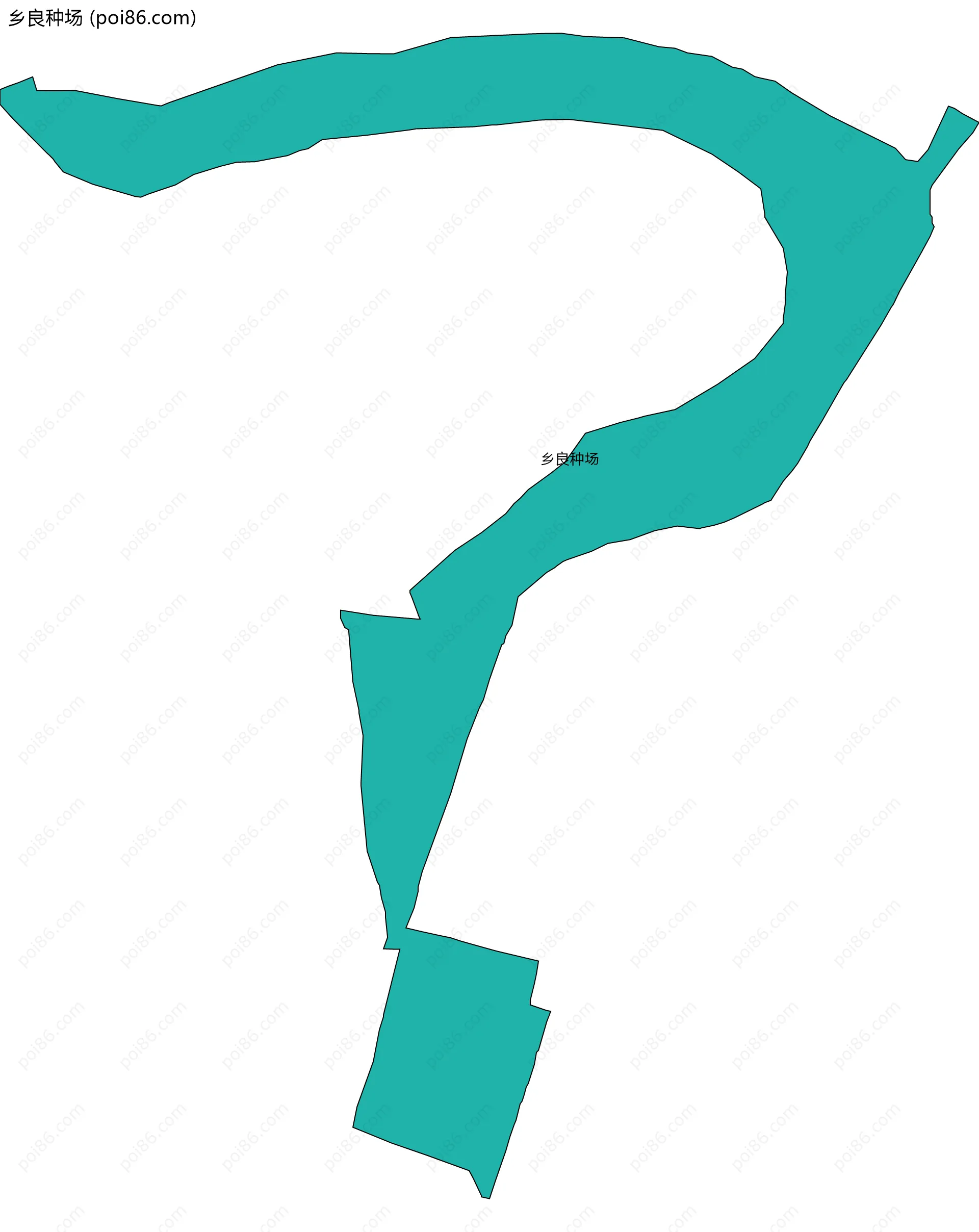 乡良种场边界地图
