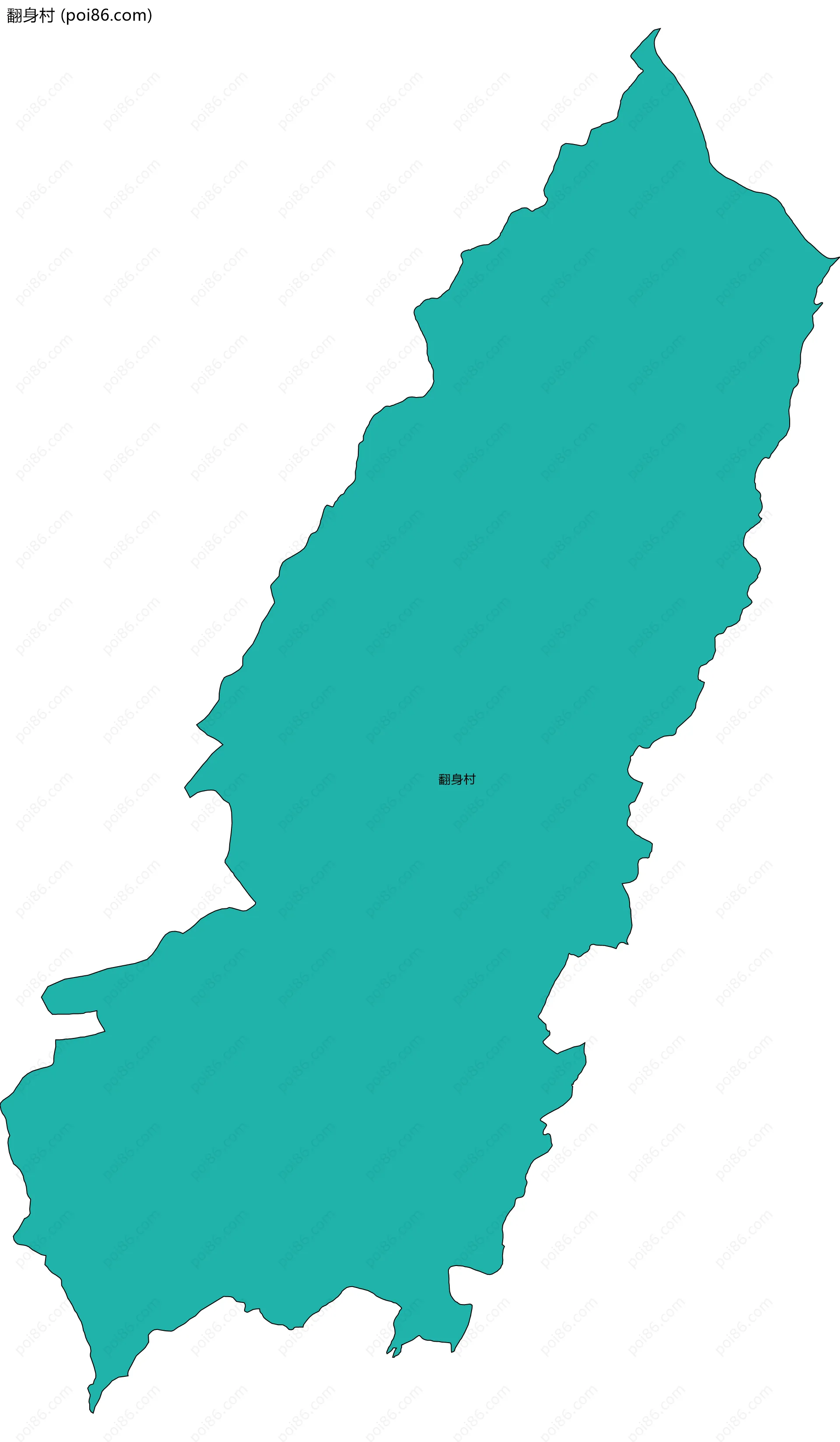 翻身村边界地图