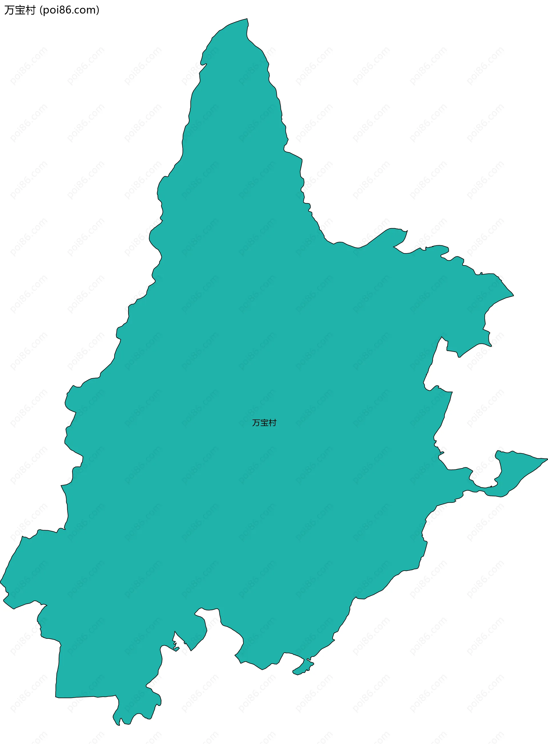 万宝村边界地图