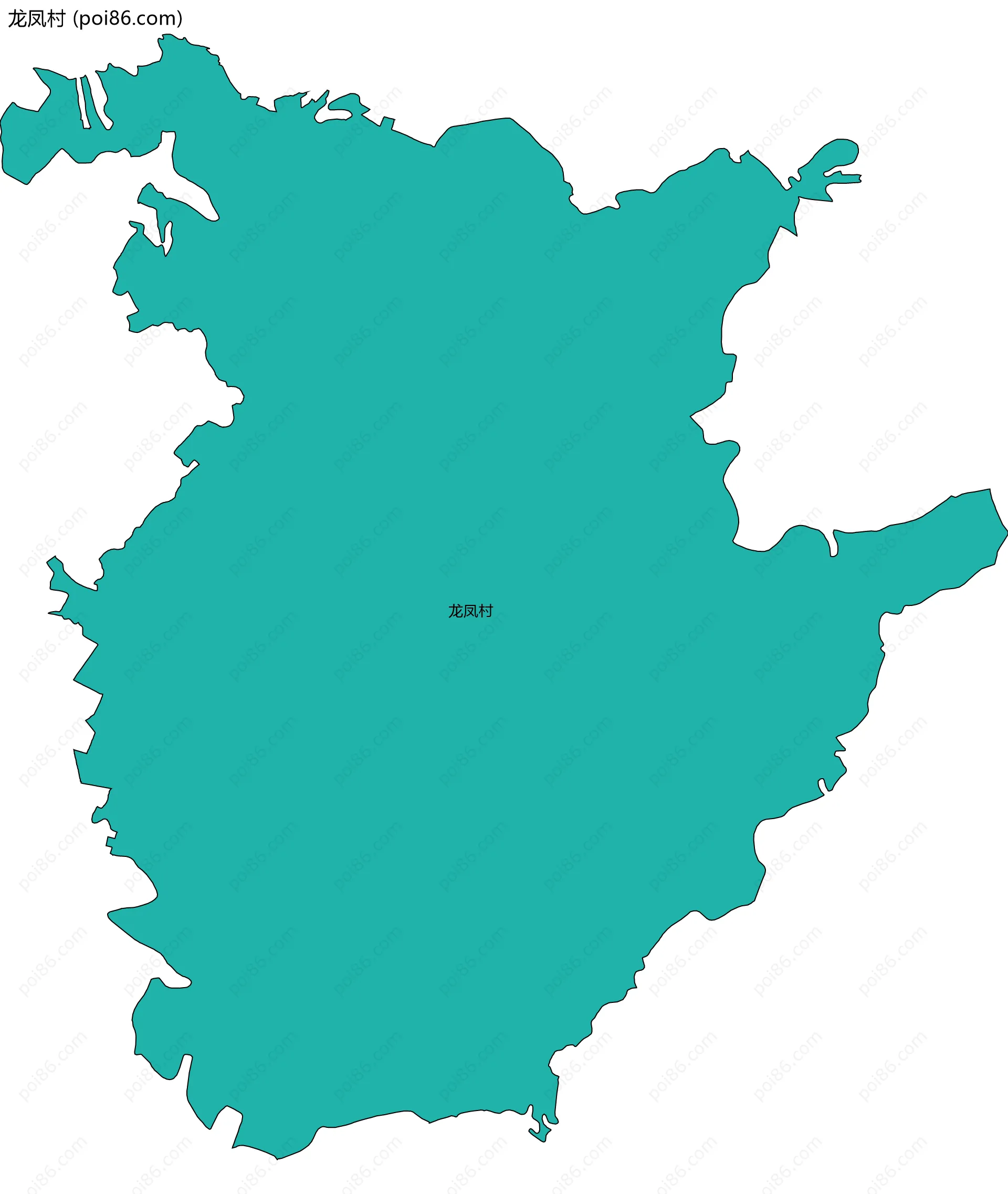 龙凤村边界地图