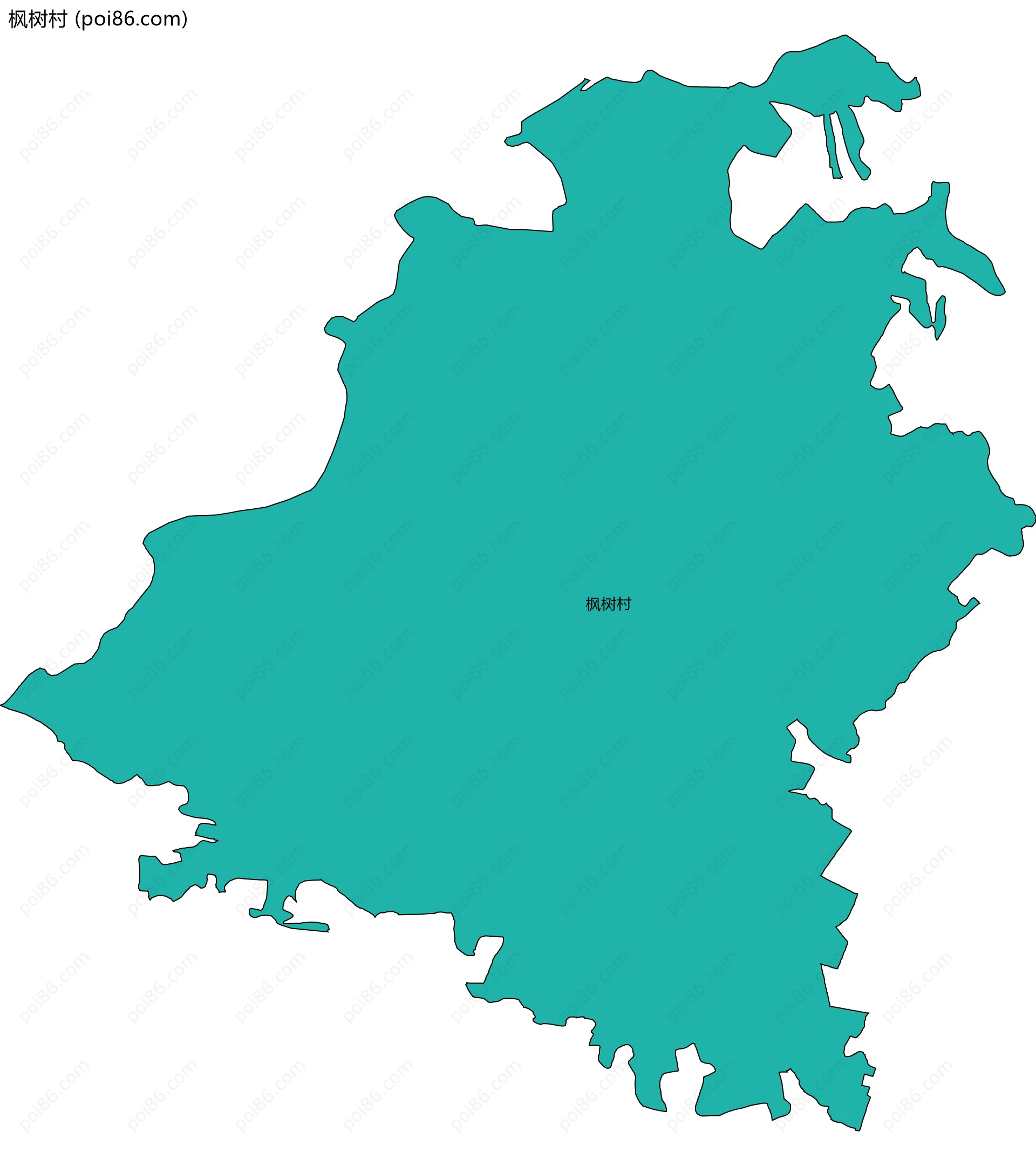 枫树村边界地图