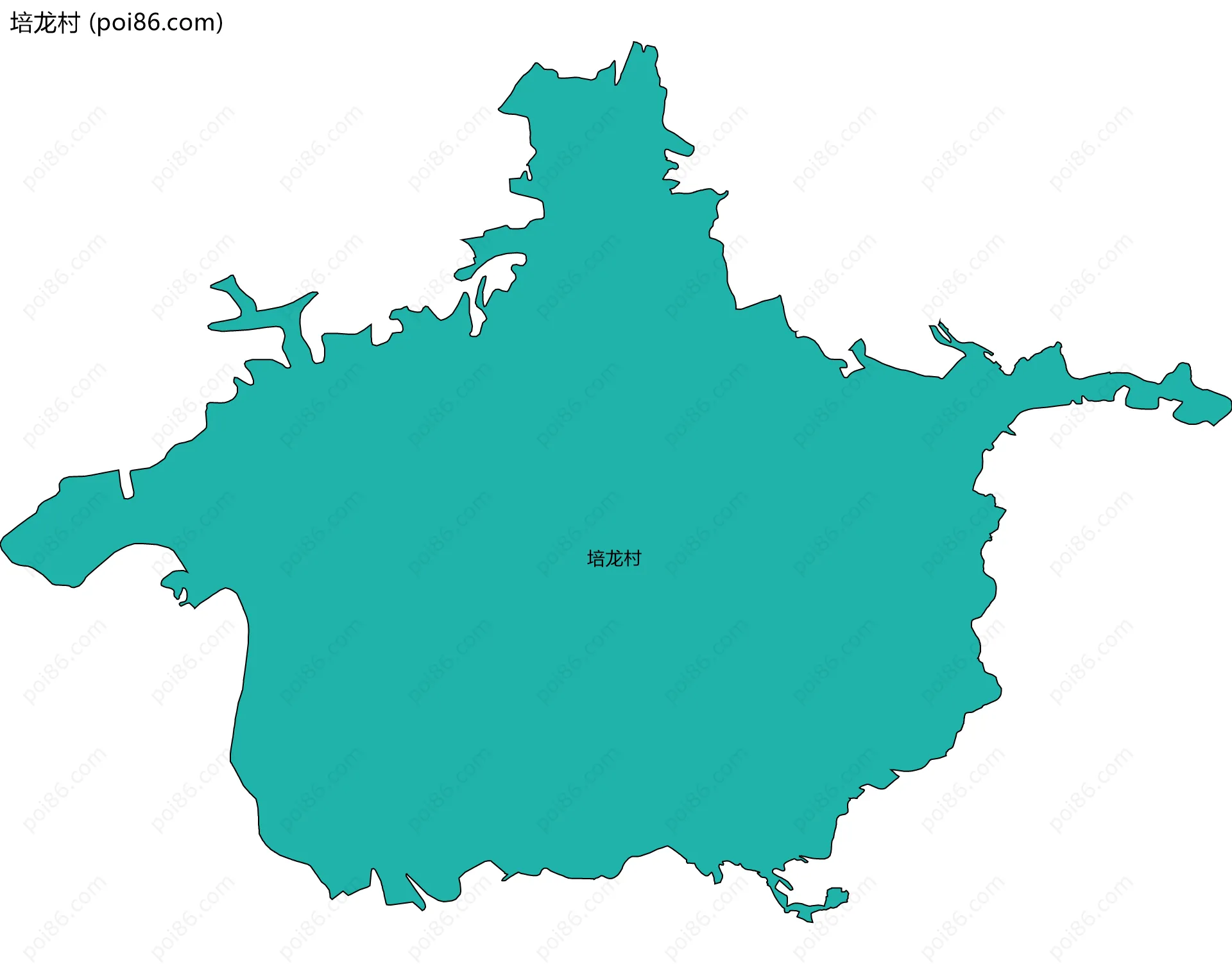 培龙村边界地图