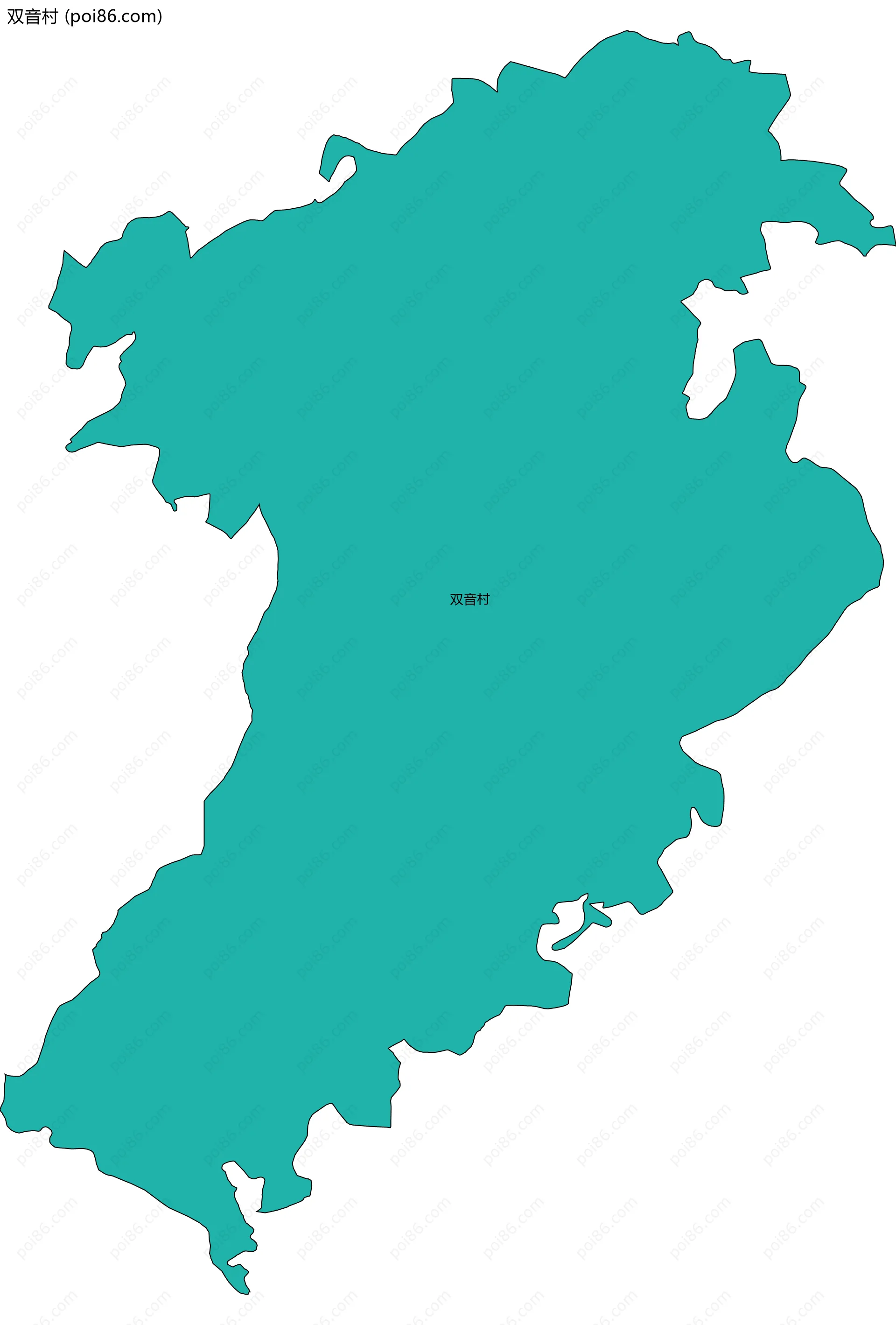 双音村边界地图