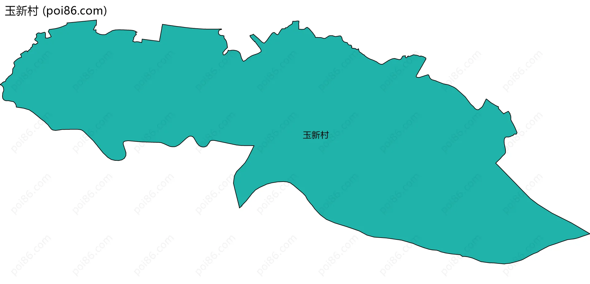 玉新村边界地图