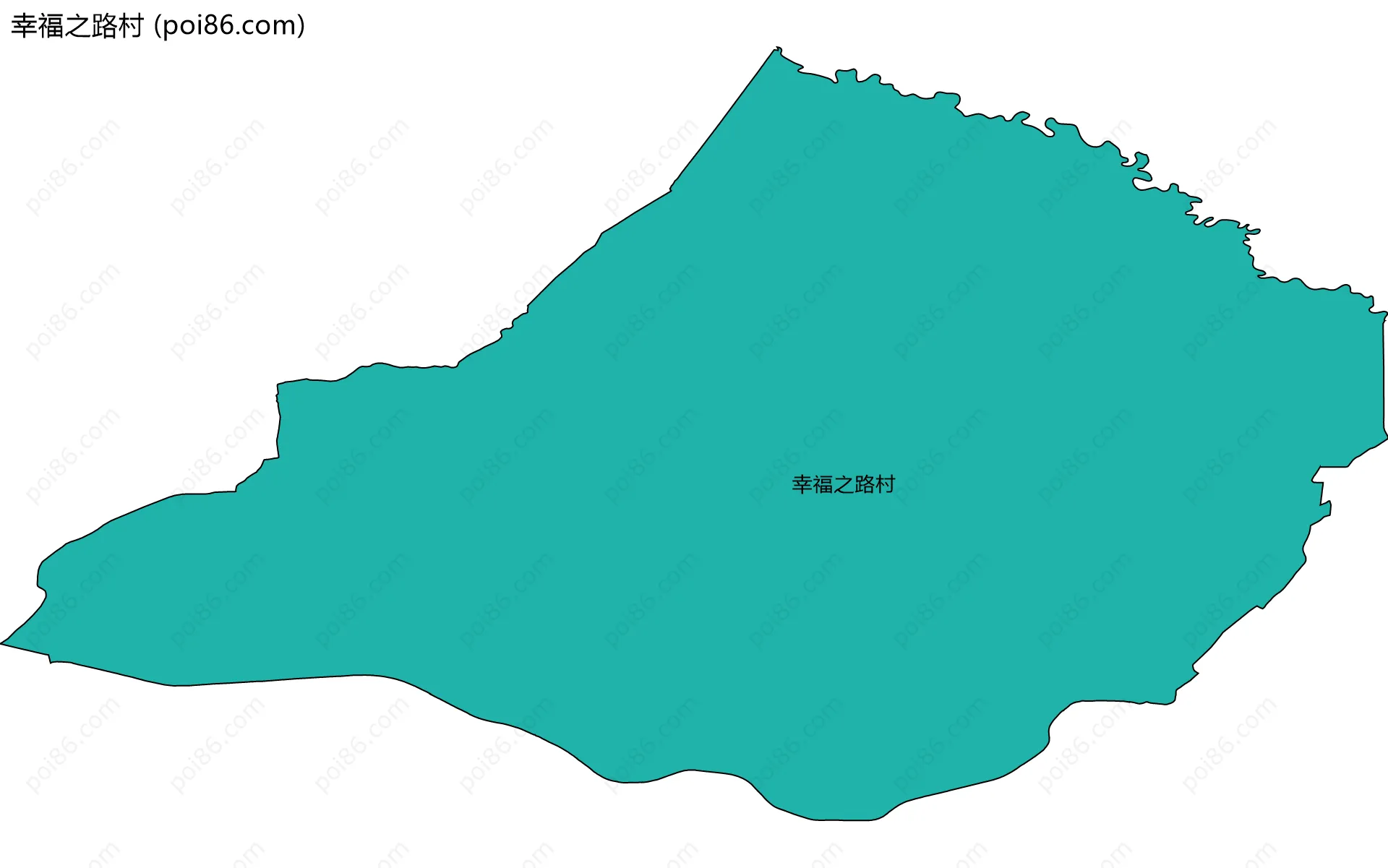 幸福之路村边界地图