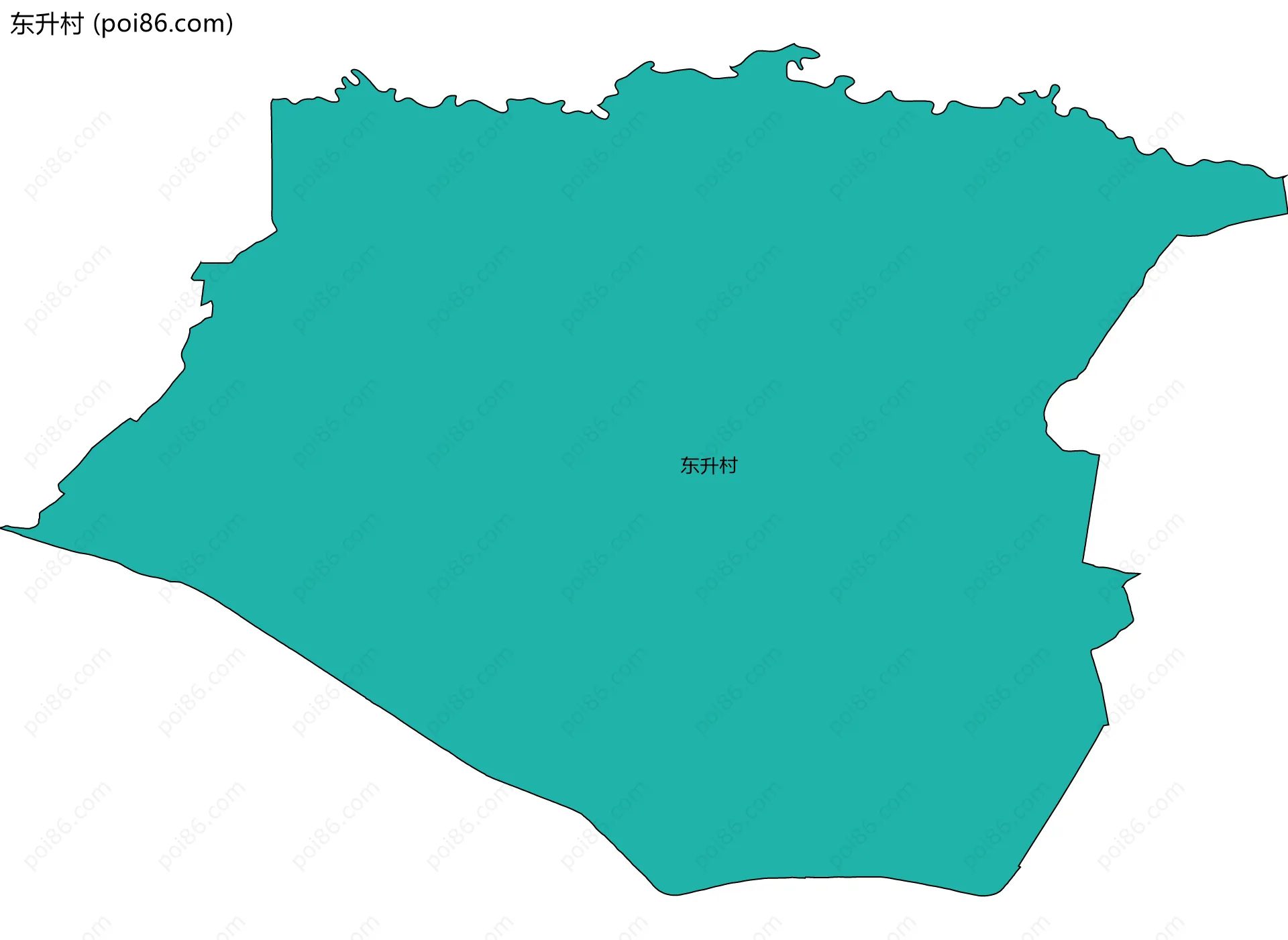 东升村边界地图