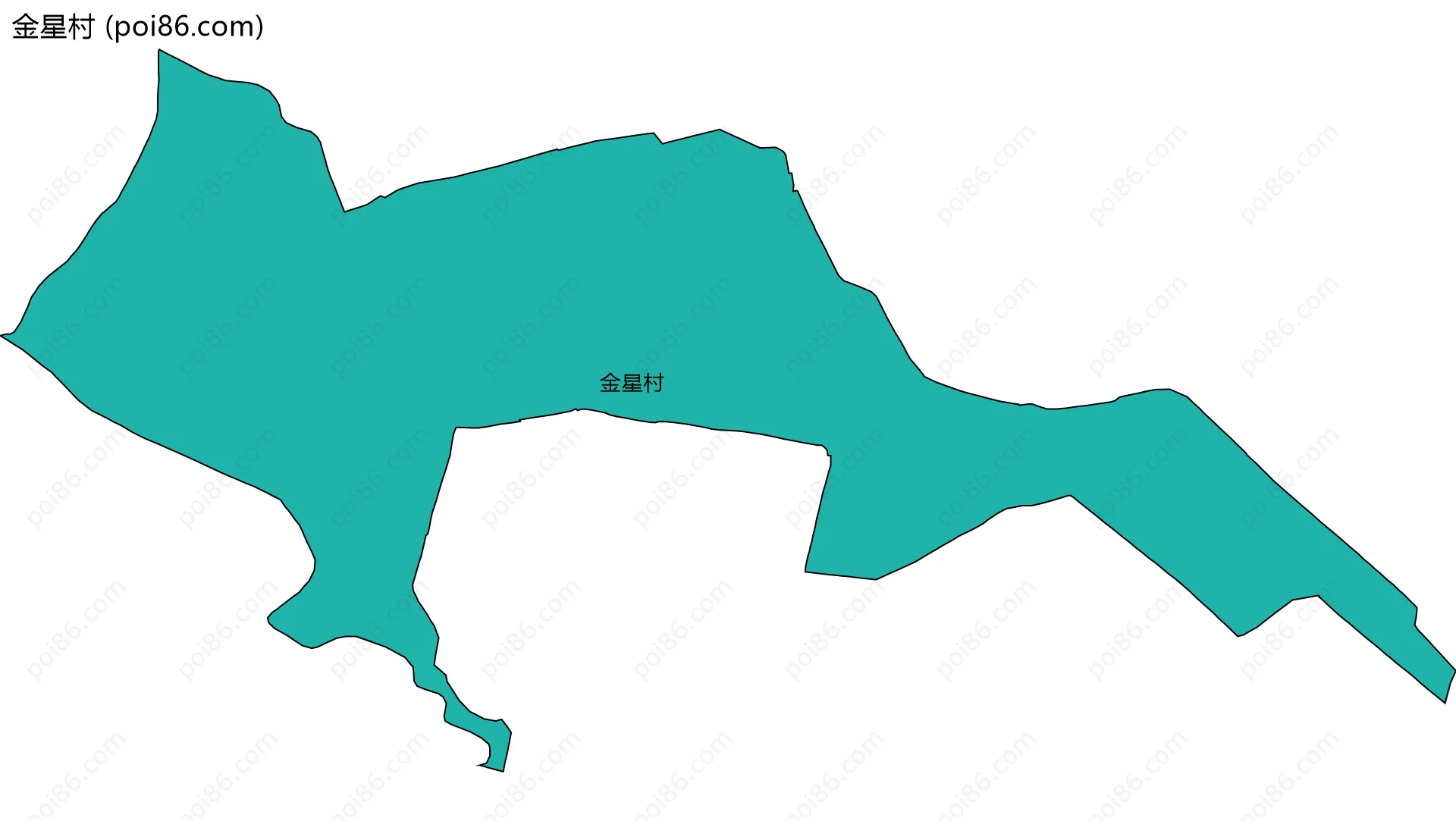 金星村边界地图